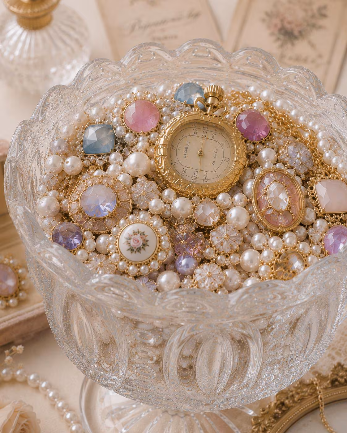 Pink Coquette Mystery Jewelry Jar fashion jewelry assortment