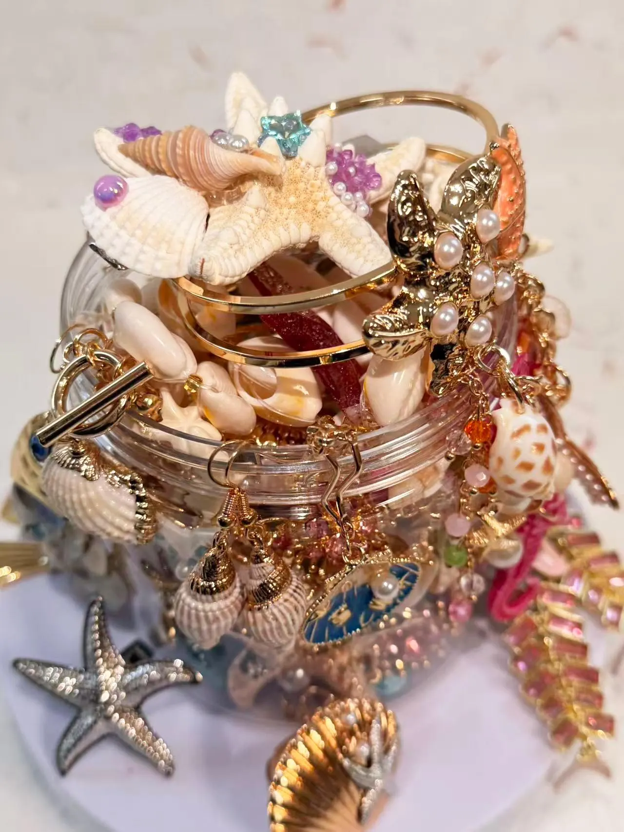 Mermaid Treasure Mystery Jewelry Jar fashion jewelry assortment
