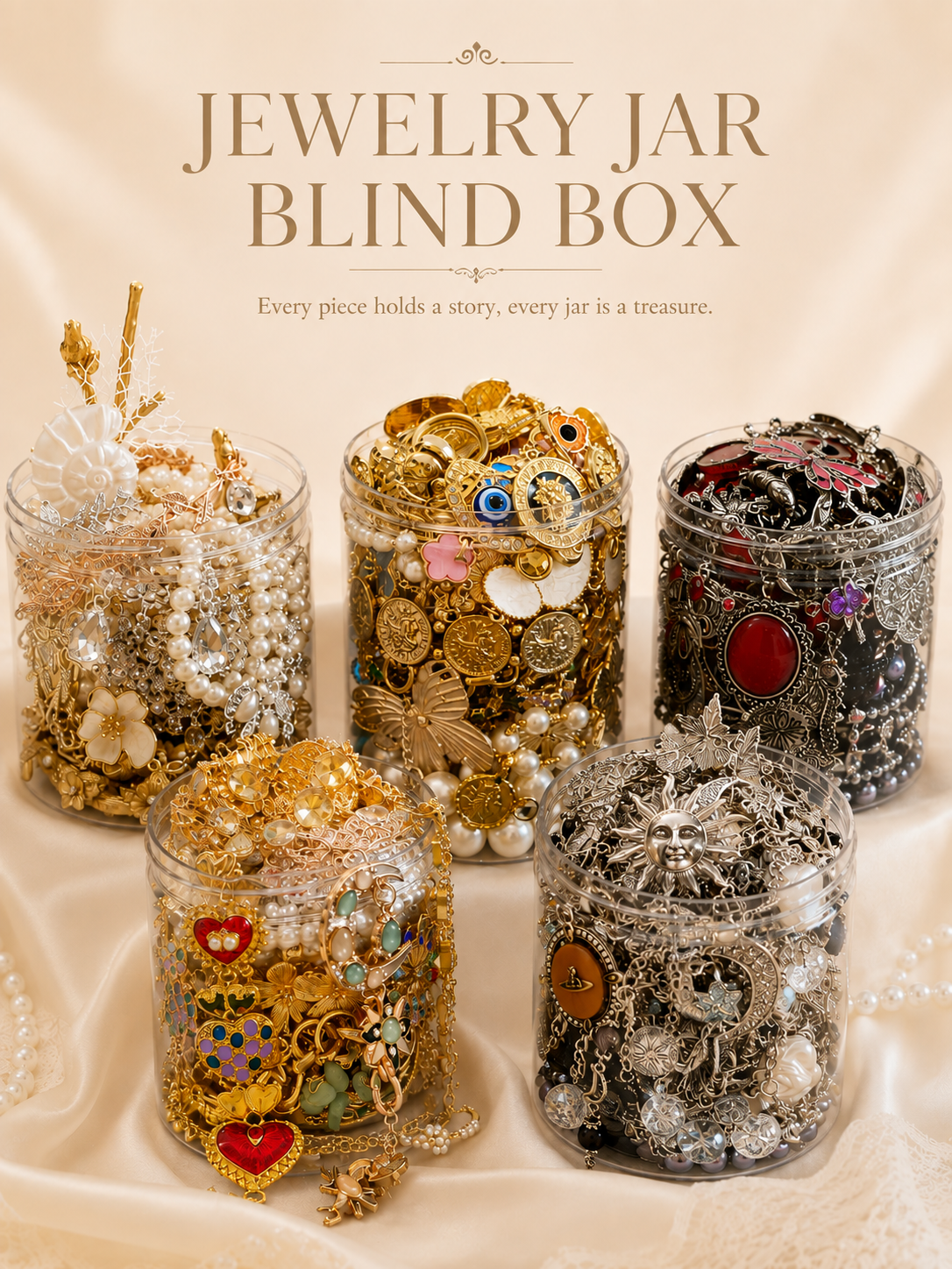 Choose Your Style Mystery Jewelry Jar fashion jewelry assortment