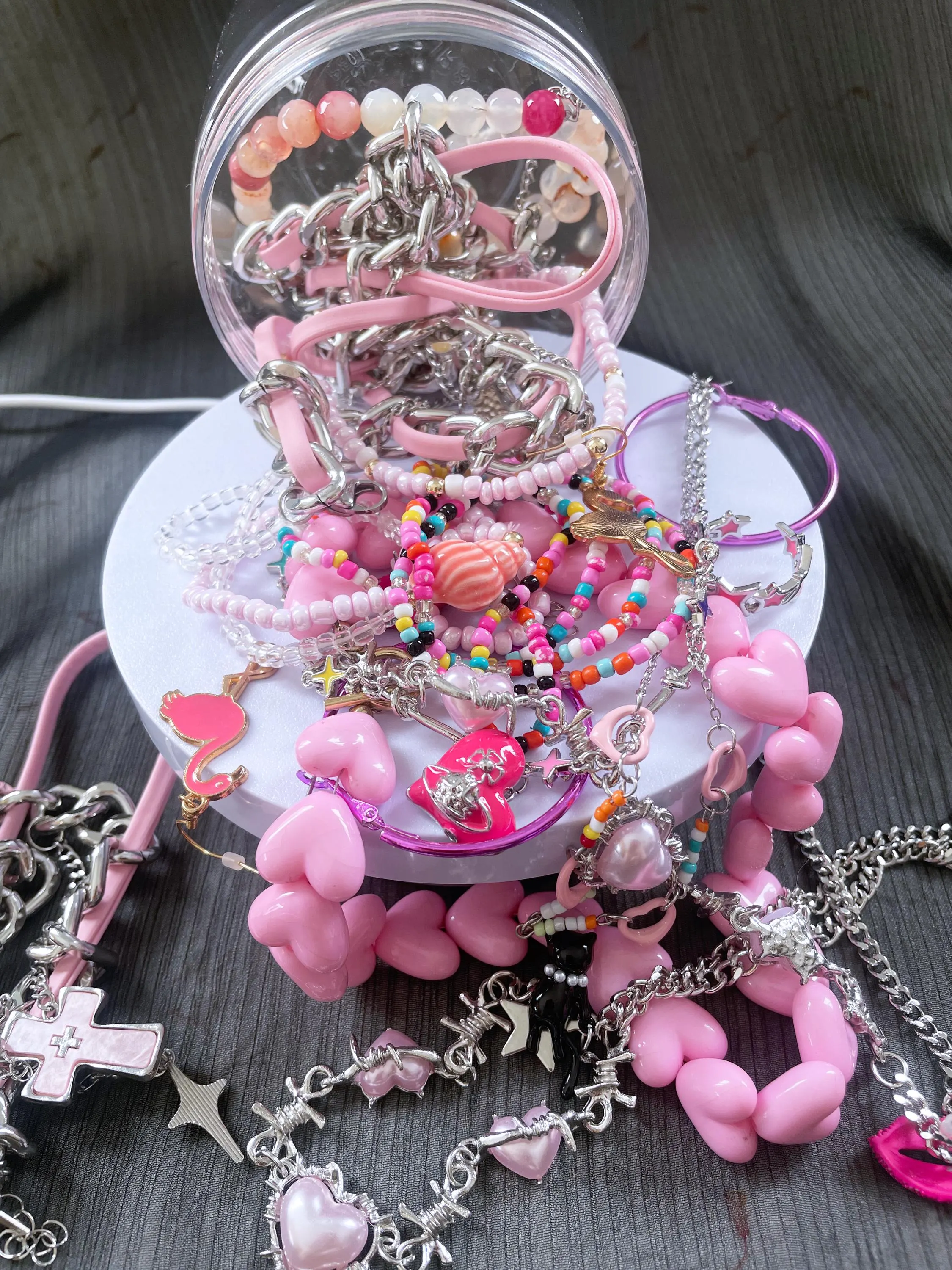 Pink Y2K Mystery Jewelry Box fashion jewelry assortment