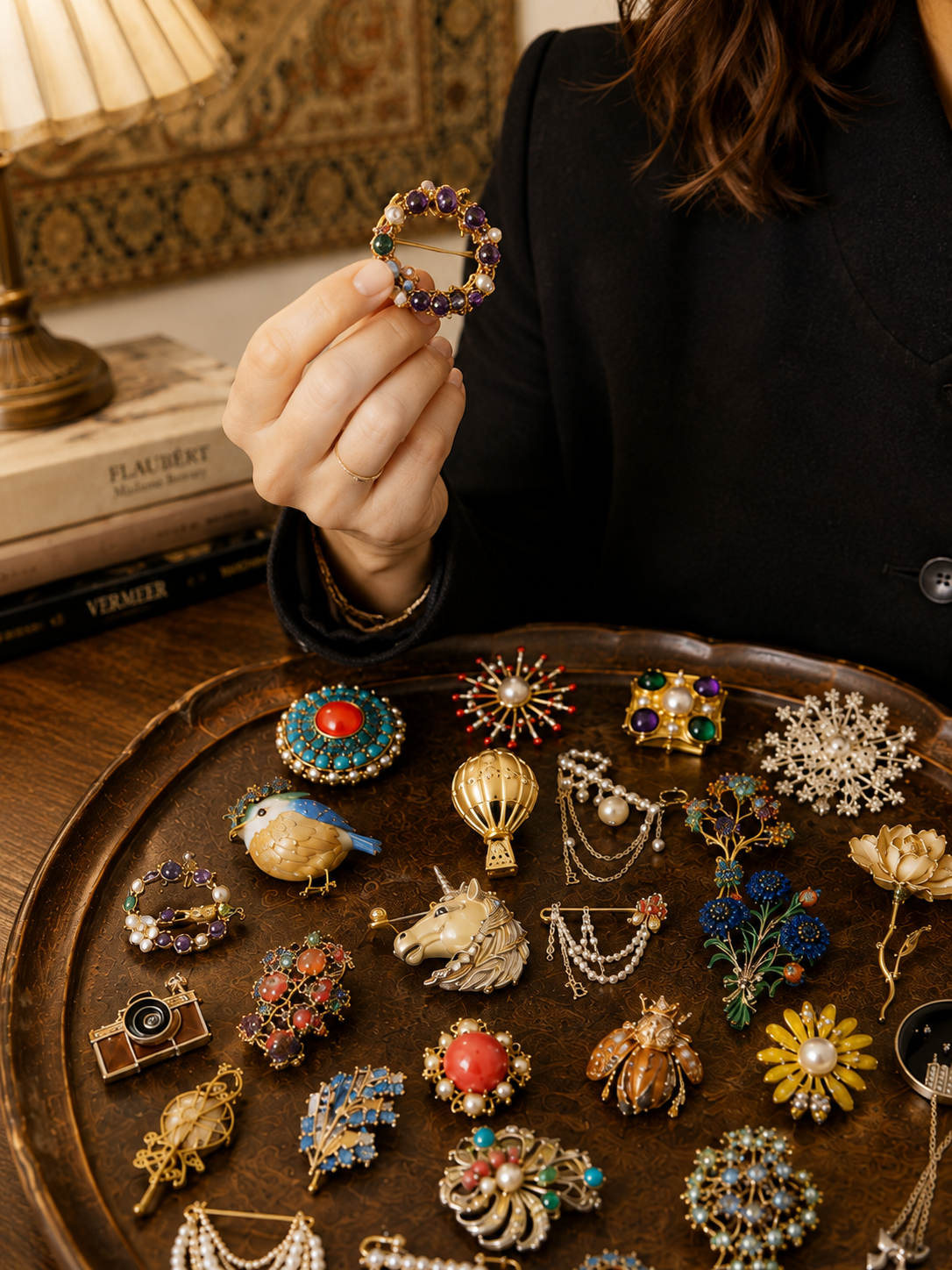 Retro Heirloom Brooch Mystery Box fashion jewelry assortment
