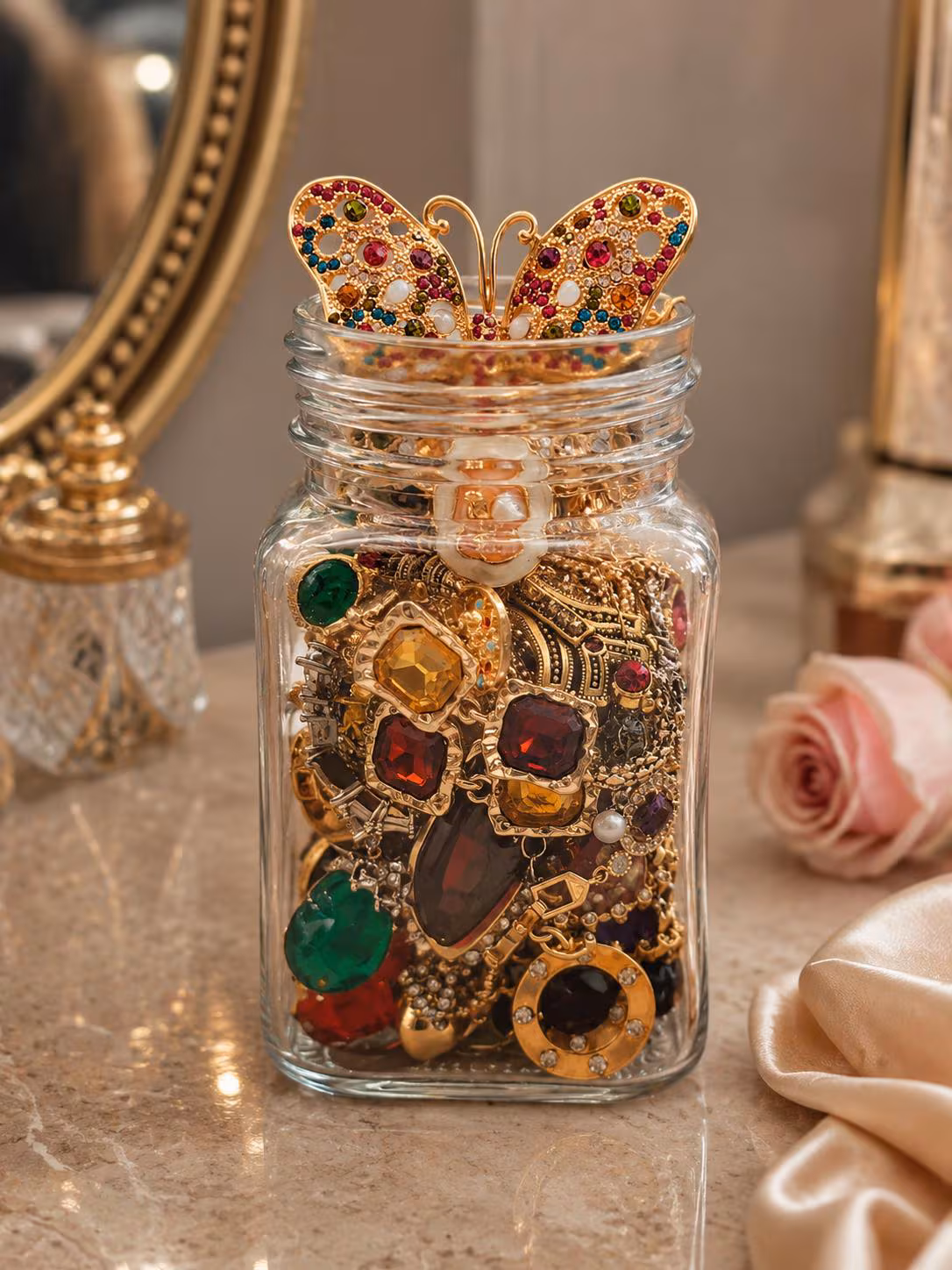 Butterfly Garden Mystery Jewelry Jar fashion jewelry assortment