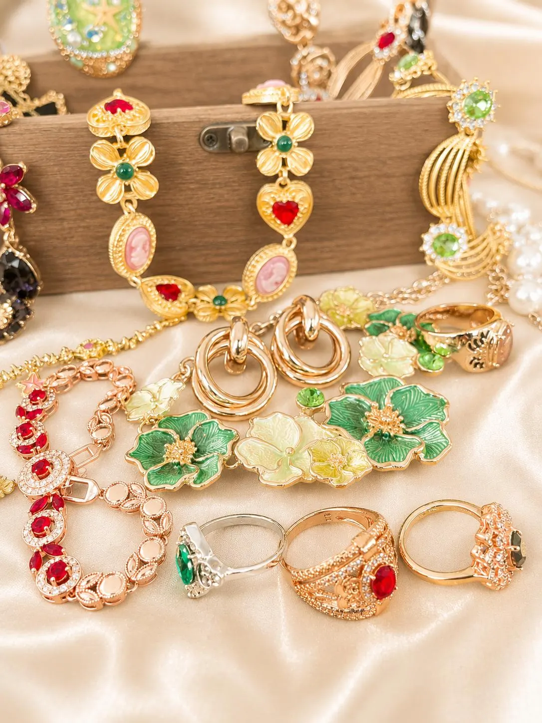 Fairycore Garden Mystery Jewelry Box fashion jewelry assortment