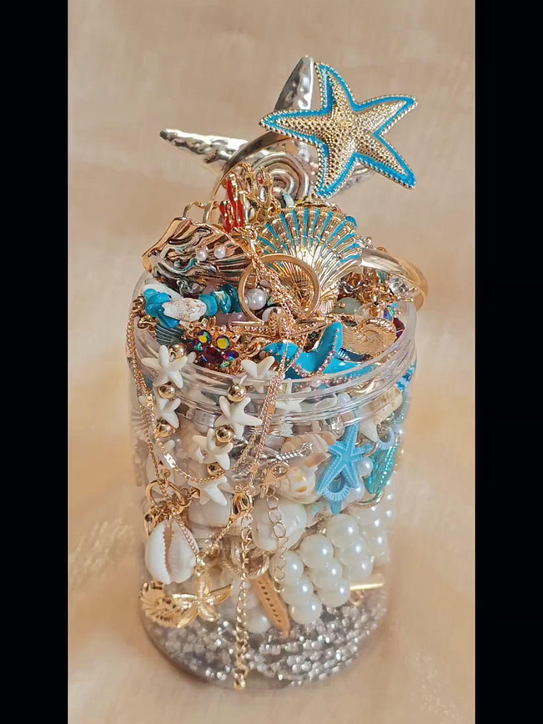 Mermaid Treasure Mystery Jewelry Jar fashion jewelry assortment