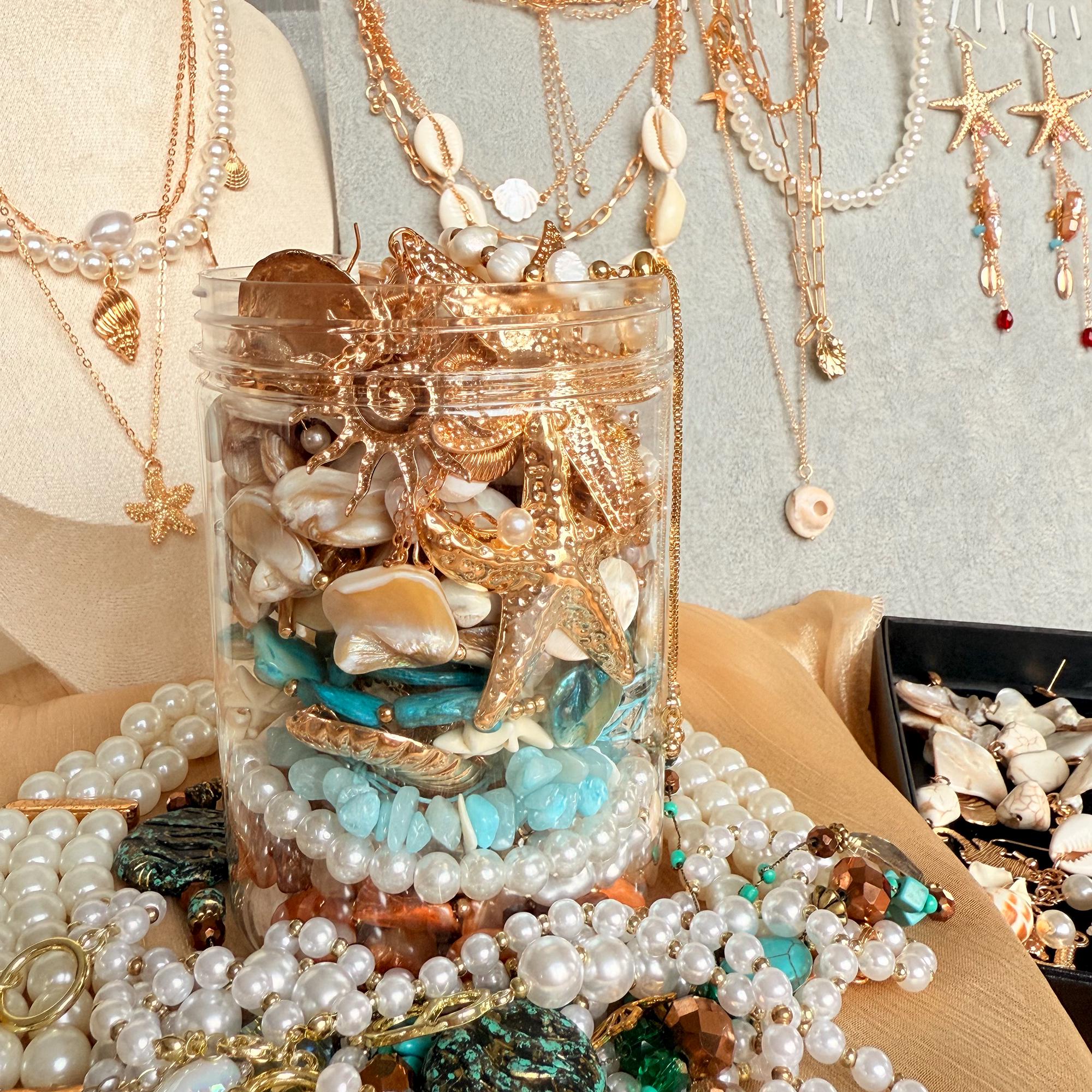 Ocean Mystery Jewelry Jar fashion jewelry assortment