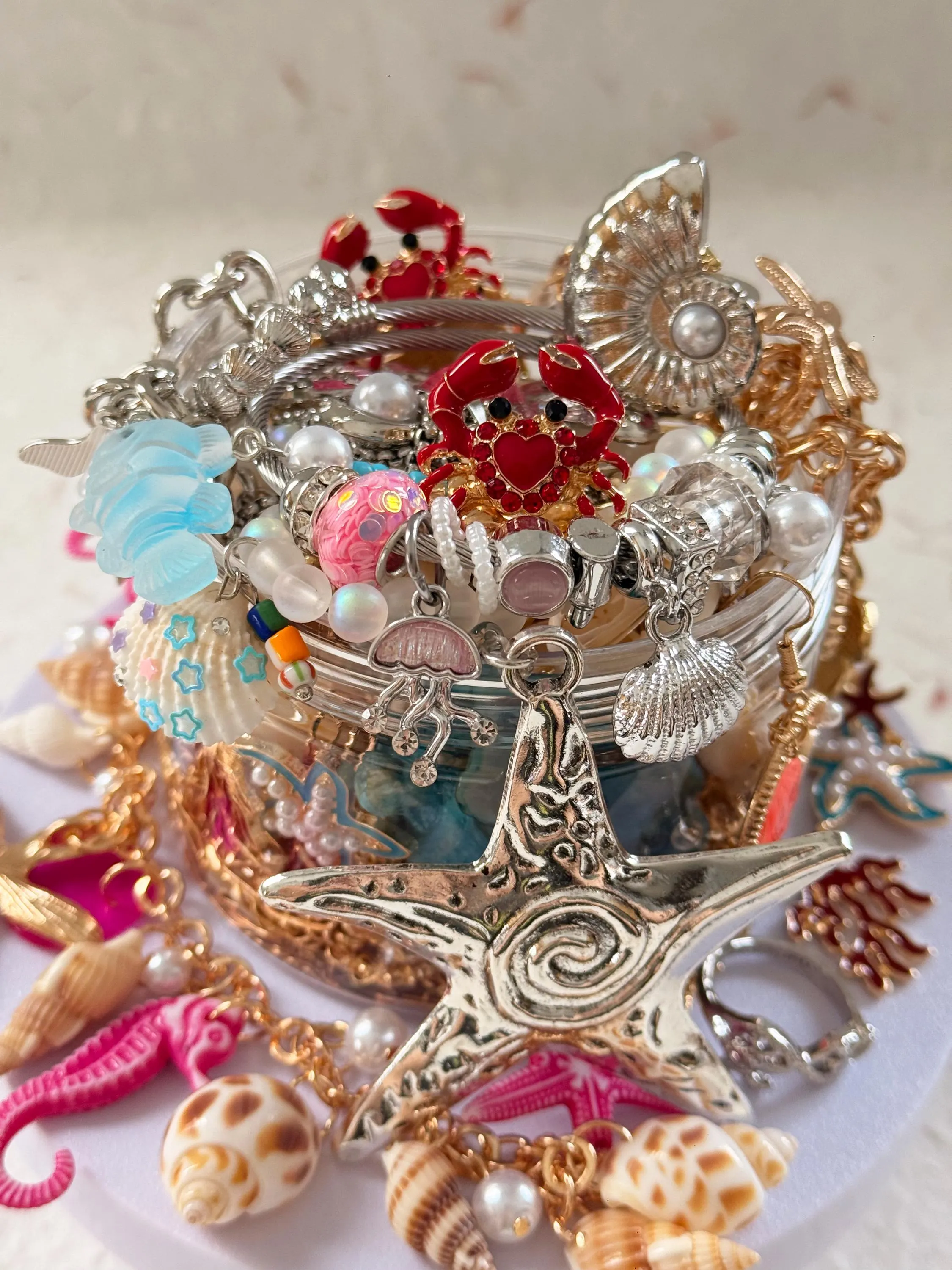 Mermaid Treasure Mystery Jewelry Jar fashion jewelry assortment