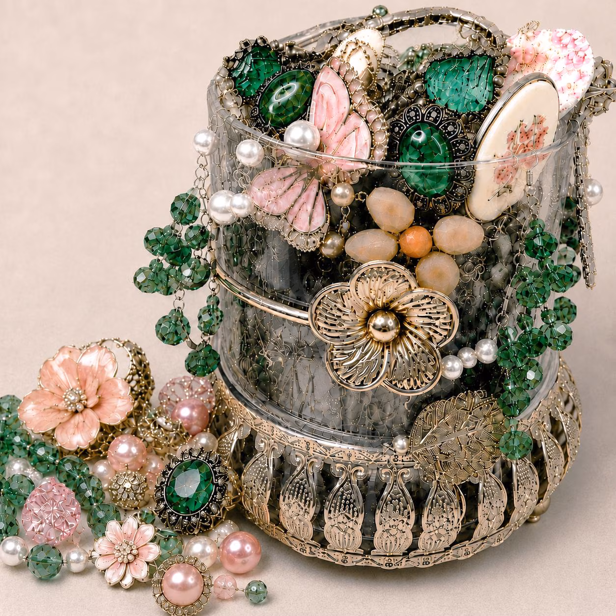 Butterfly Garden Mystery Jewelry Jar fashion jewelry assortment