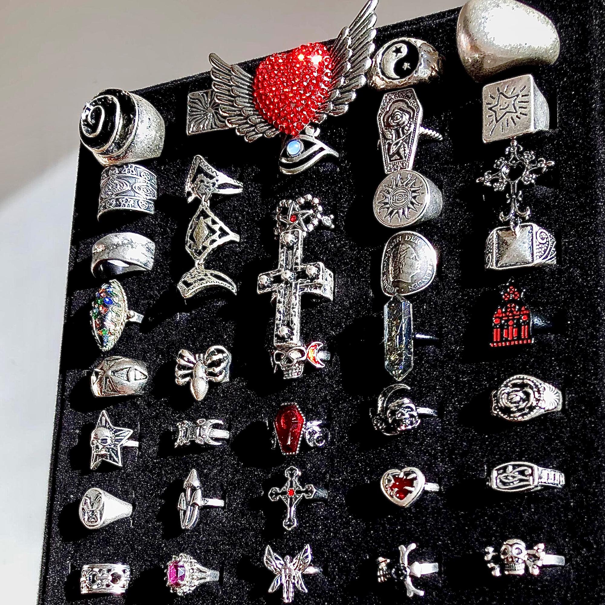 Gothic Mystery Jewelry Jar fashion jewelry assortment