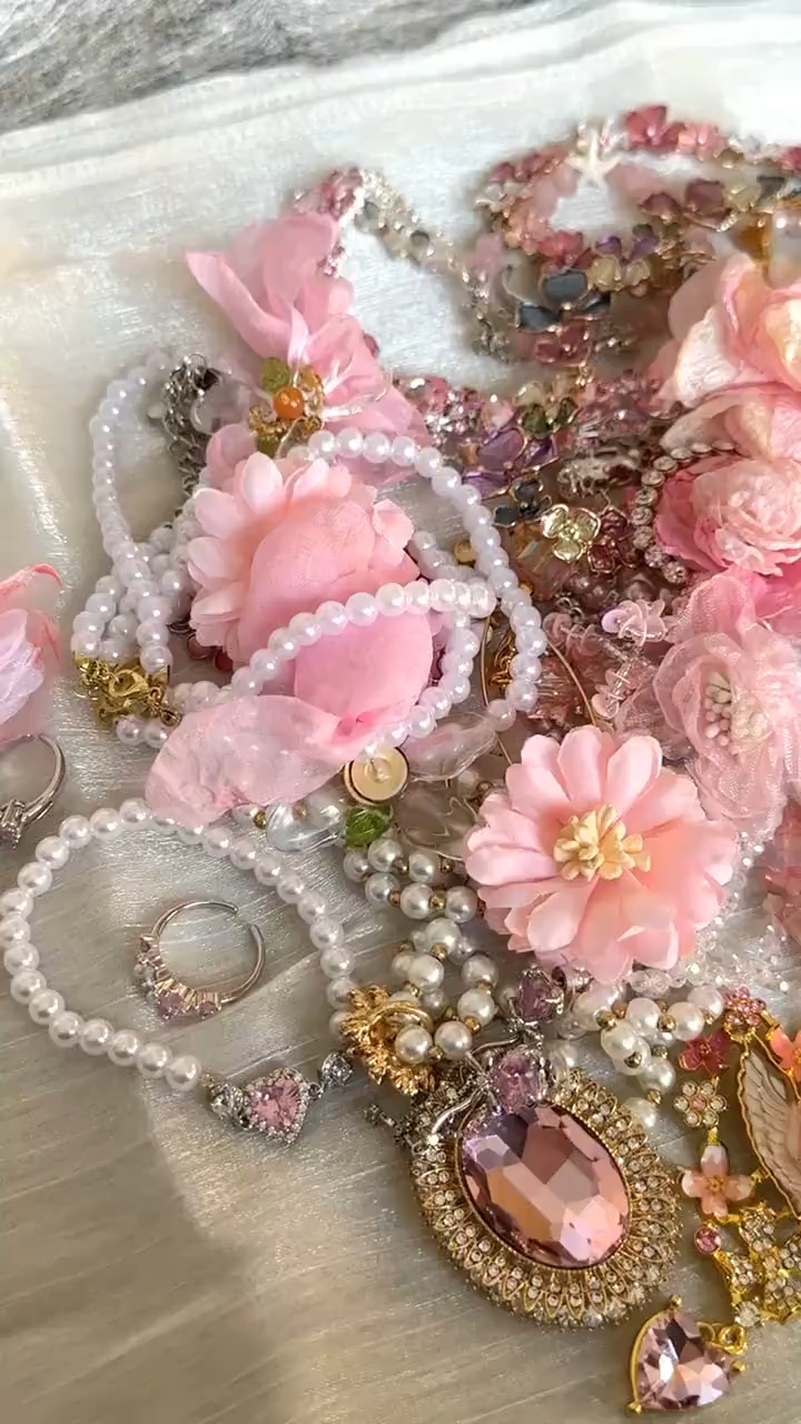 Pink Coquette Mystery Jewelry Jar fashion jewelry assortment