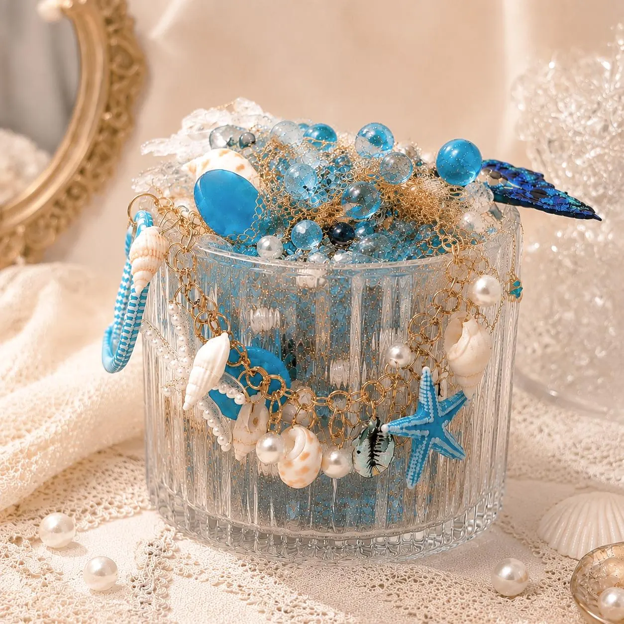 Ocean Mystery Jewelry Jar fashion jewelry assortment
