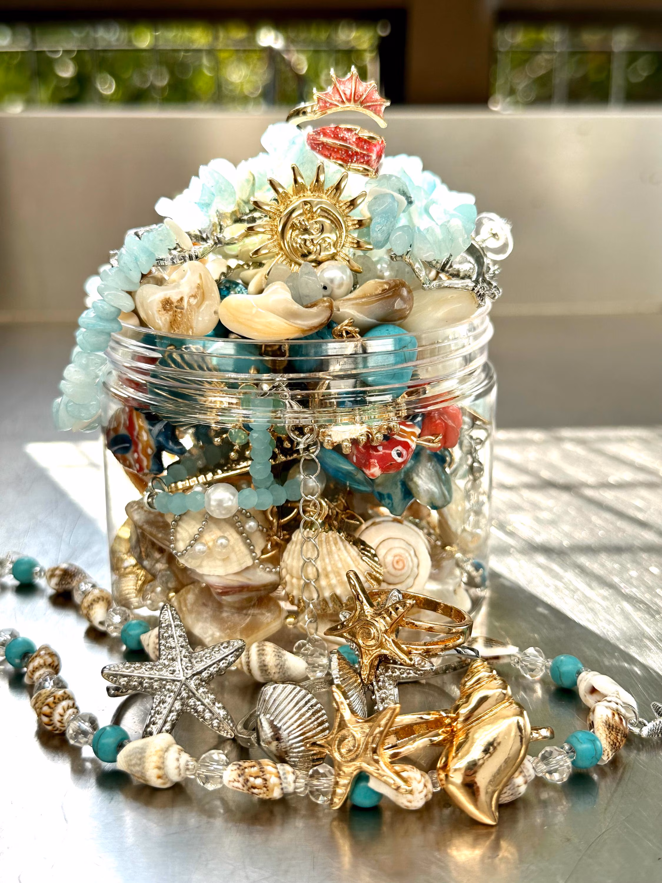 Mermaid Treasure Mystery Jewelry Jar fashion jewelry assortment