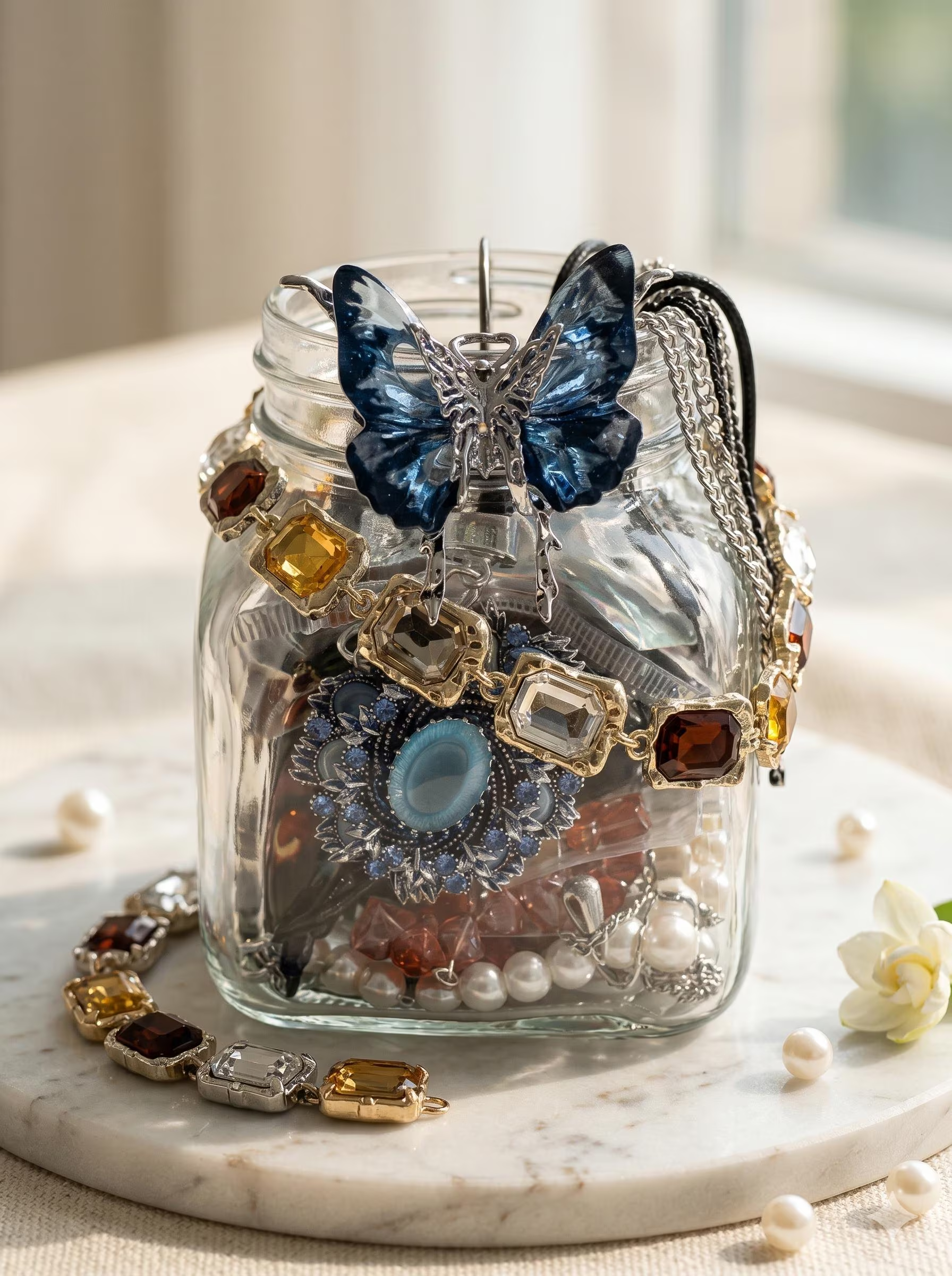 Gothic Mystery Jewelry Jar fashion jewelry assortment