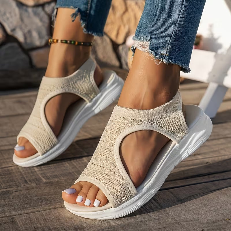 Women's Open-Toe Orthopedic Wedge Sandals – Lightweight, Breathable & Joint-Friendly