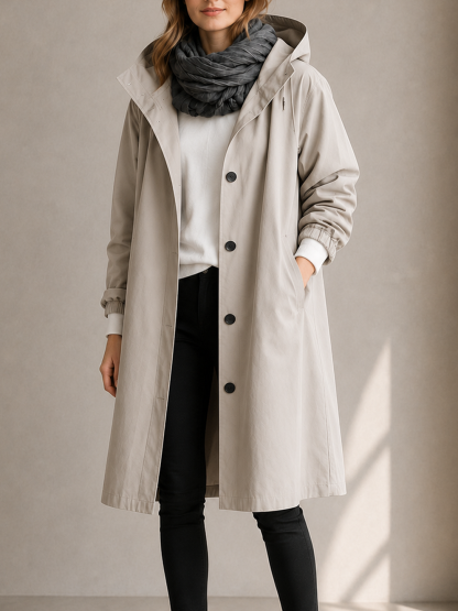 Water Resistant Oversized Hooded Windbreaker Rain Jacket