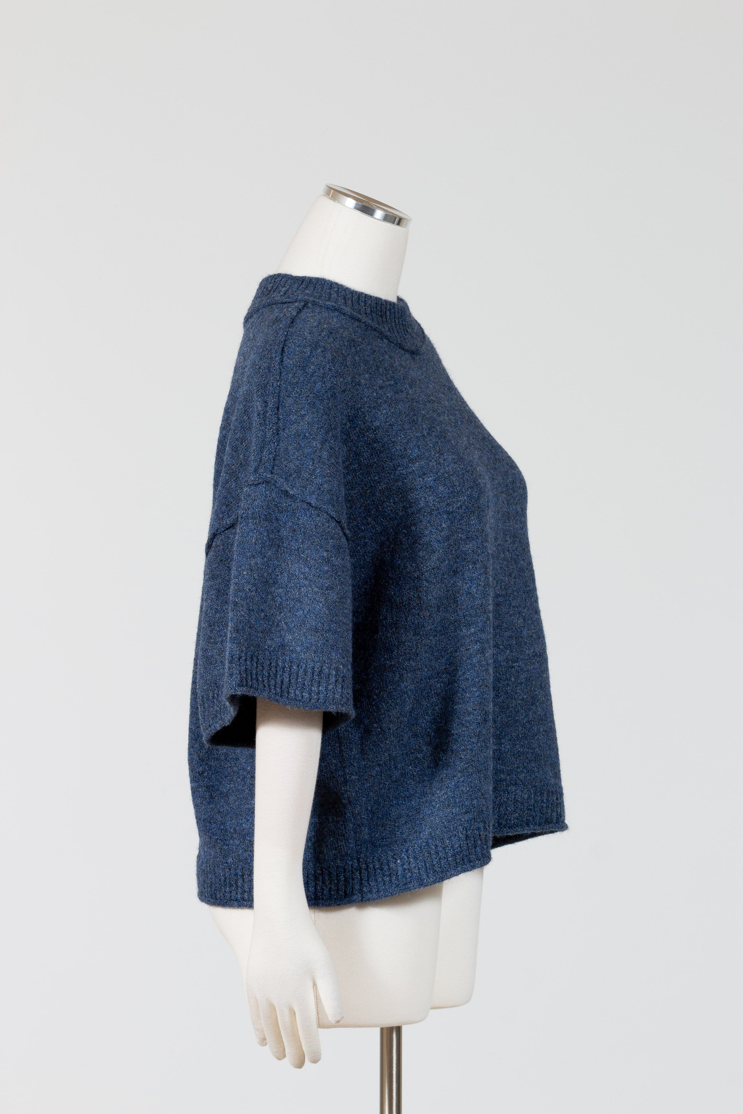 Elbow Sleeve Crewneck Sweater