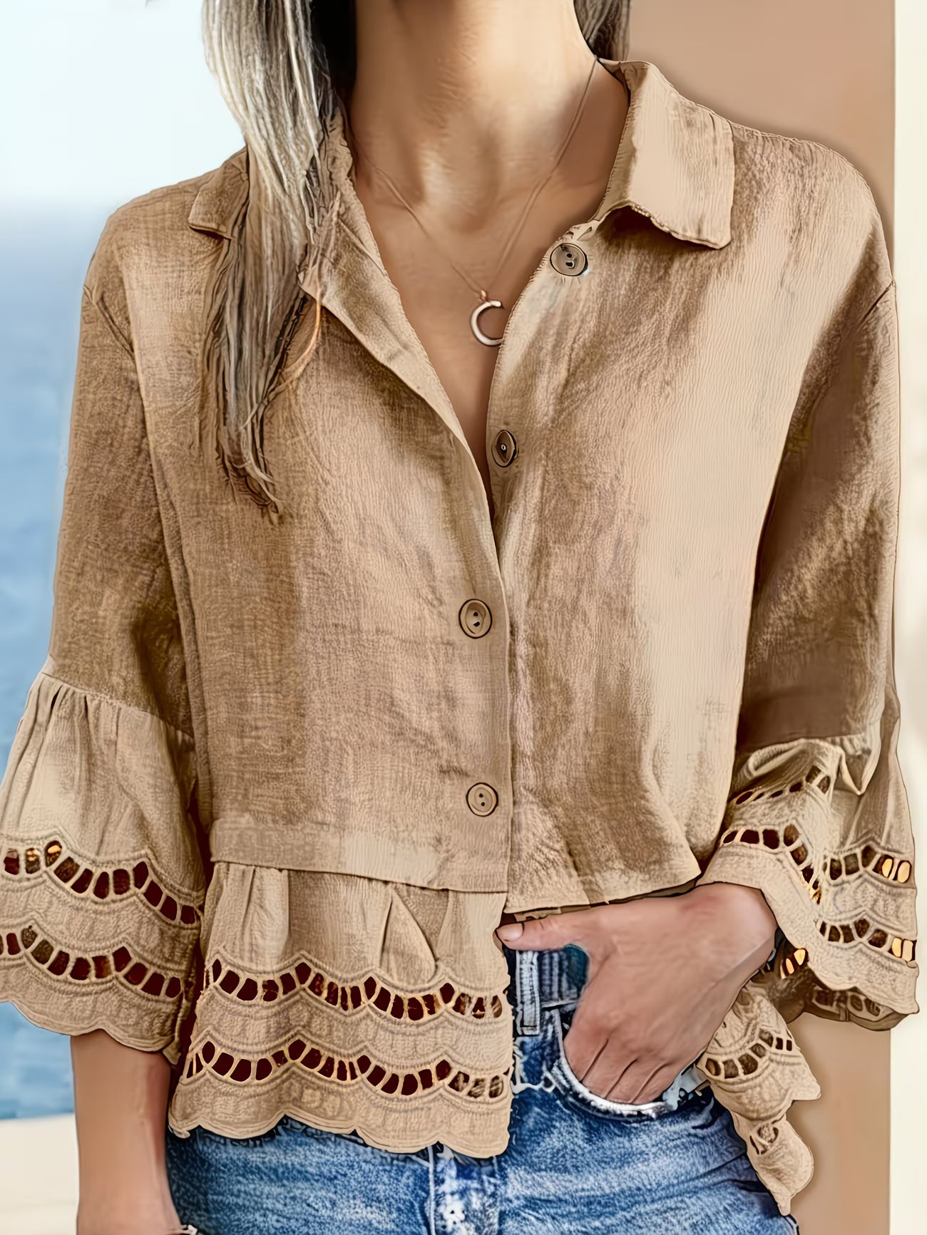 Elegant Button Down Blouse