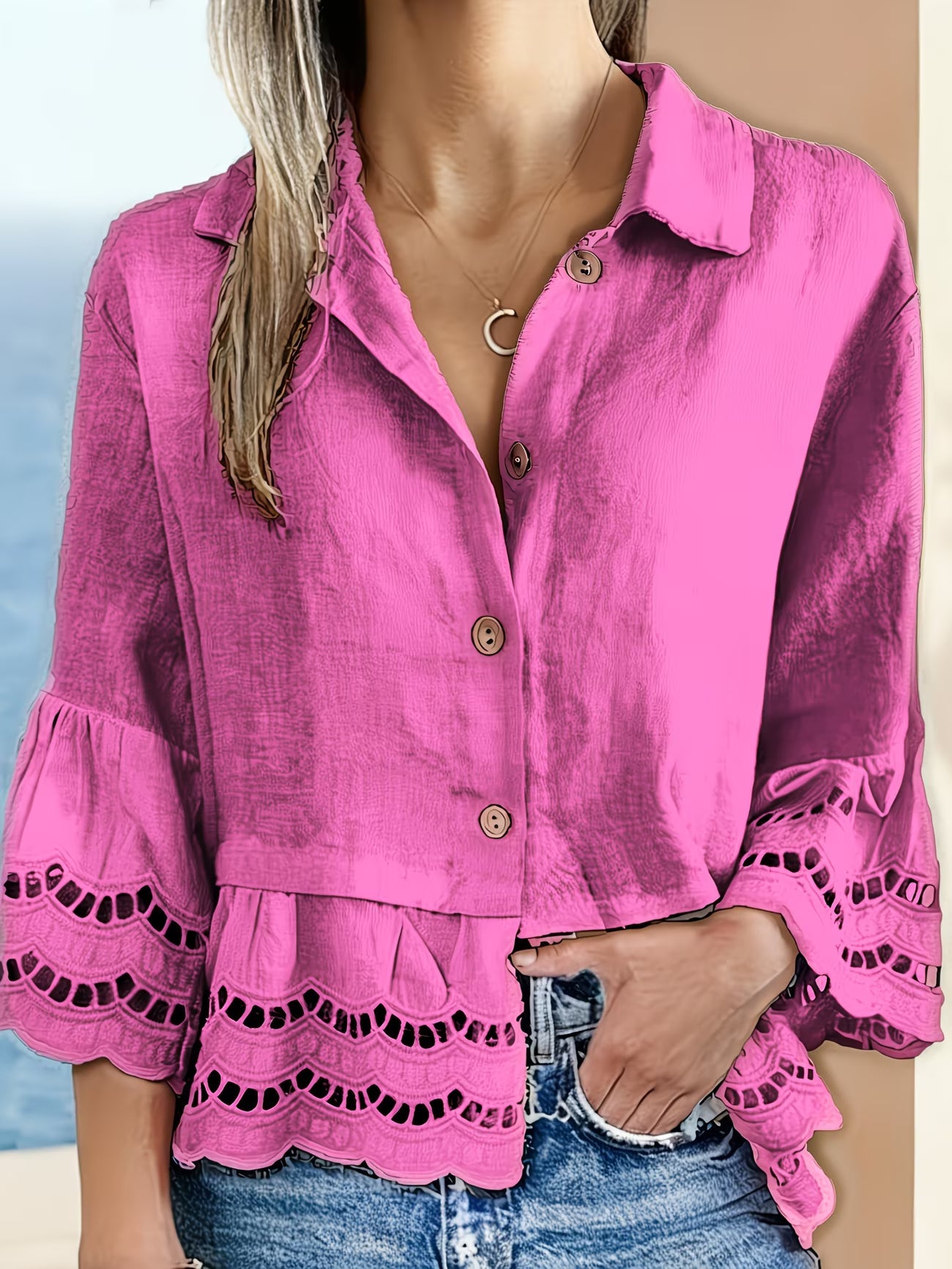 Elegant Button Down Blouse