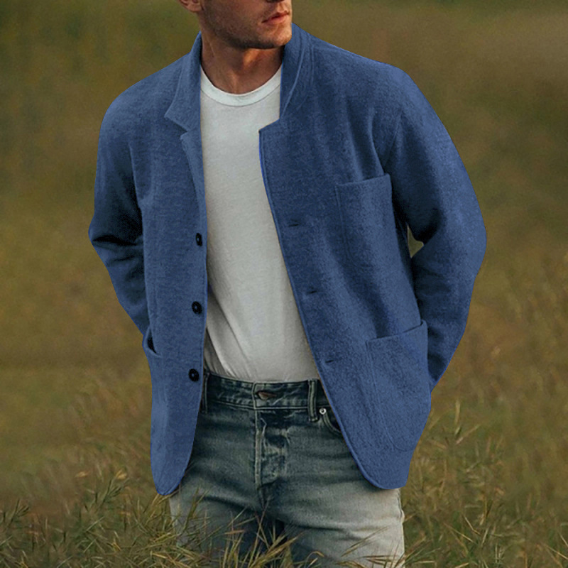 CLEARANCE SALE🔥 Men's Solid Color Fashion Jacket Coat Casual Jacket Coat