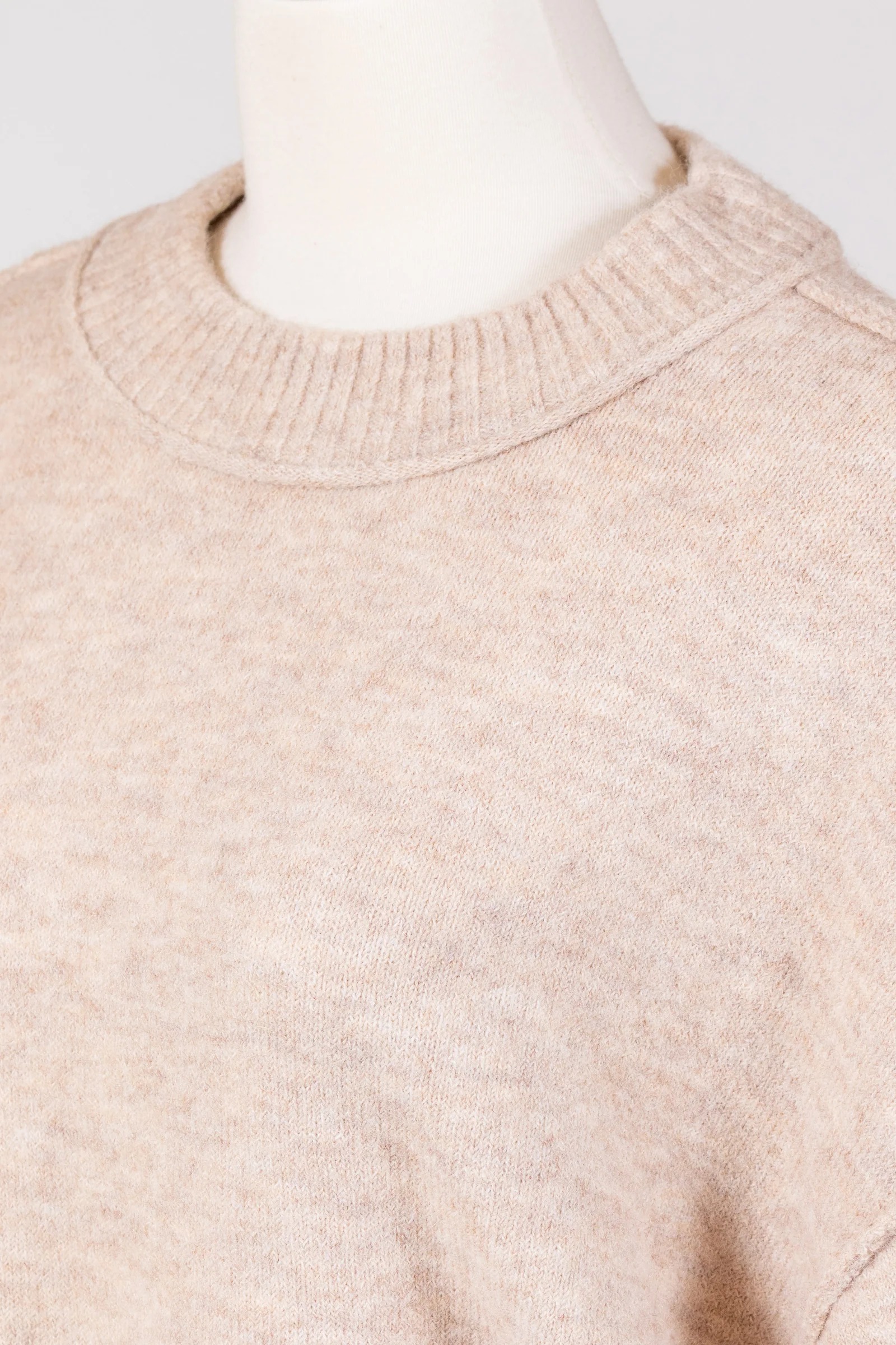 Elbow Sleeve Crewneck Sweater