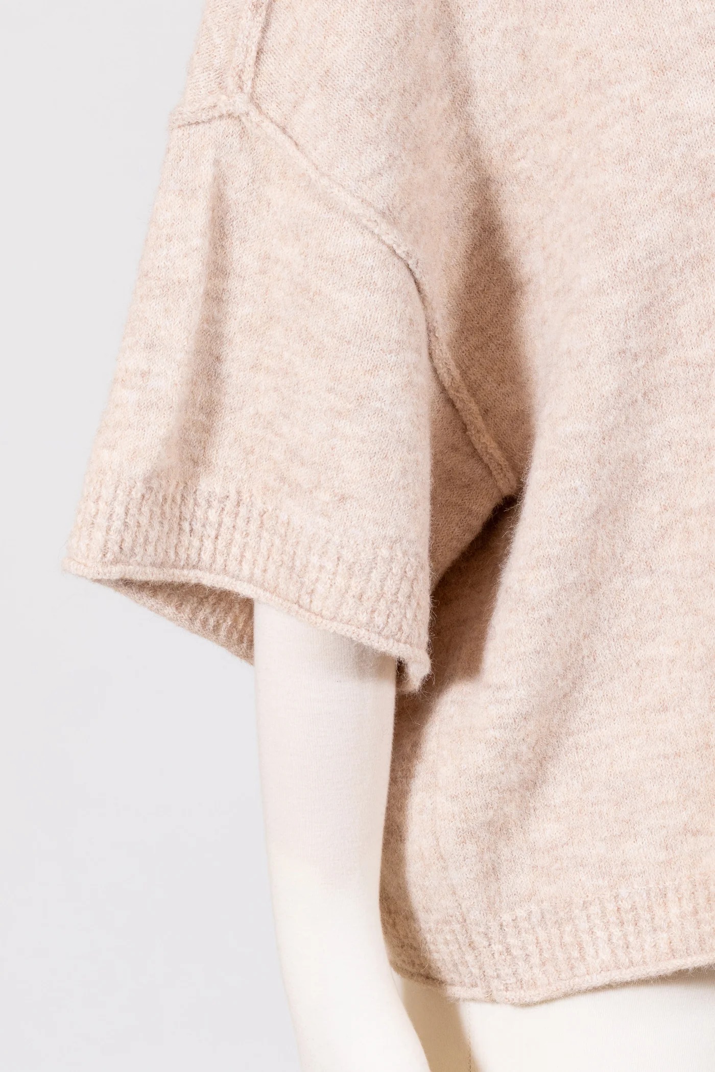 Elbow Sleeve Crewneck Sweater