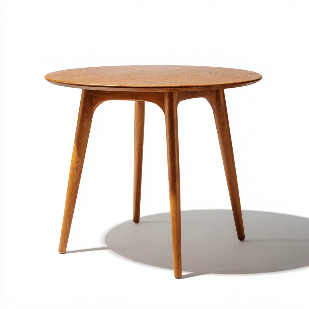 Tavolo da pranzo in legno 165×85×75 cm - marrone - design rétro contemporaneo per Sala da pranzo-Valaostudio