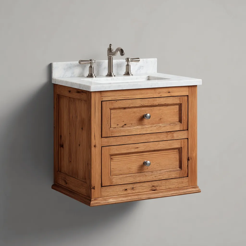 Mobile lavabo sospeso 76×48×60 cm - bianco - design moderno compatto-Valaostudio