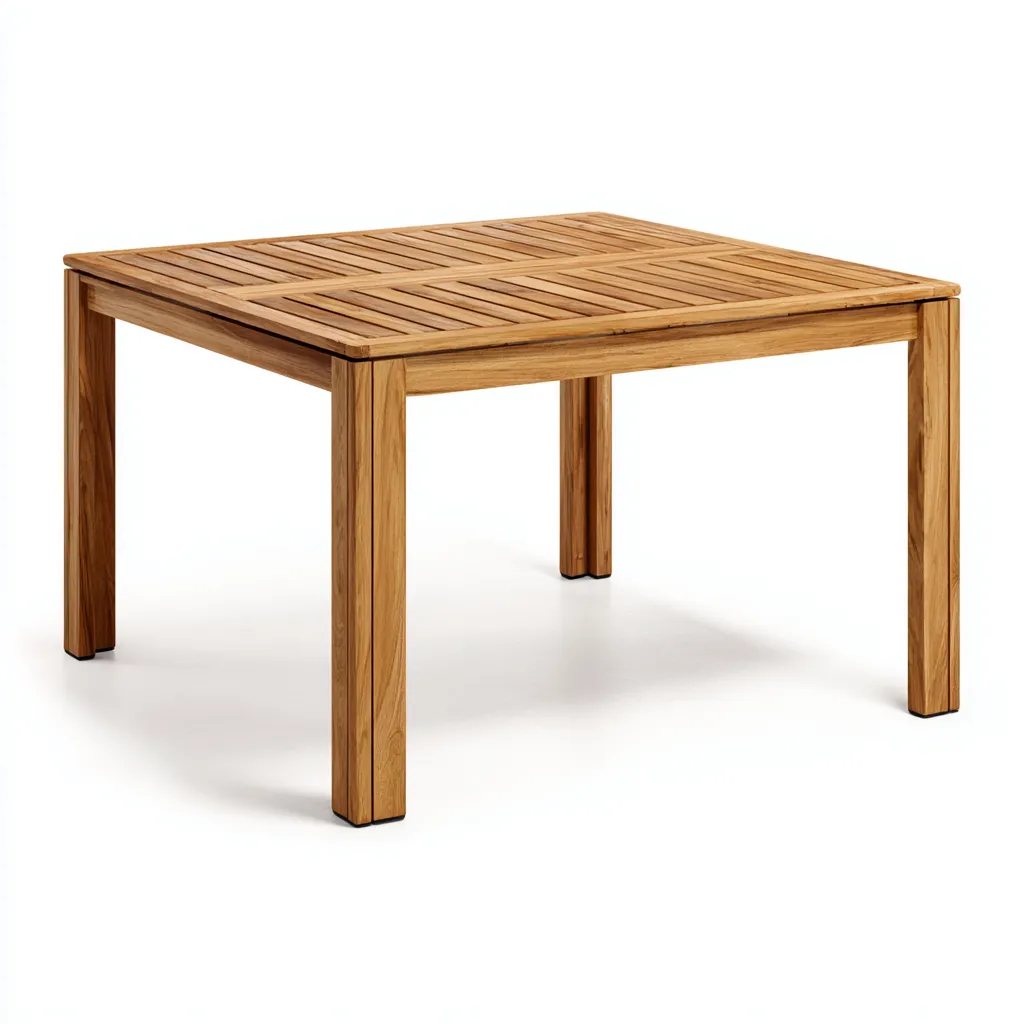 Tavolo da pranzo 90×90×75 cm - marrone chiaro - legno a listelli - Sala da pranzo-Valaostudio