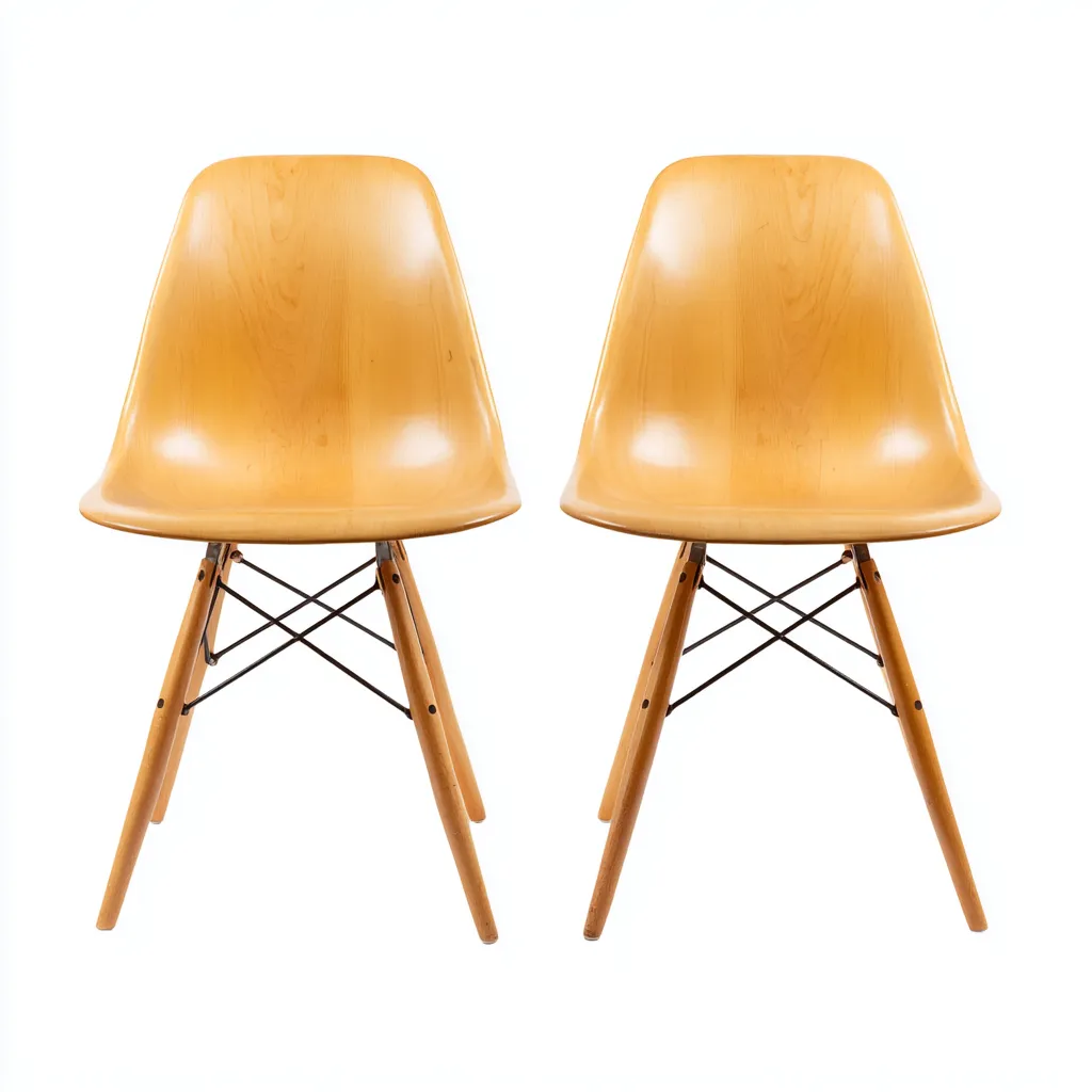 Sedia da pranzo in legno multistrato 47×52×82 cm - naturale - stile nordico-Valaostudio
