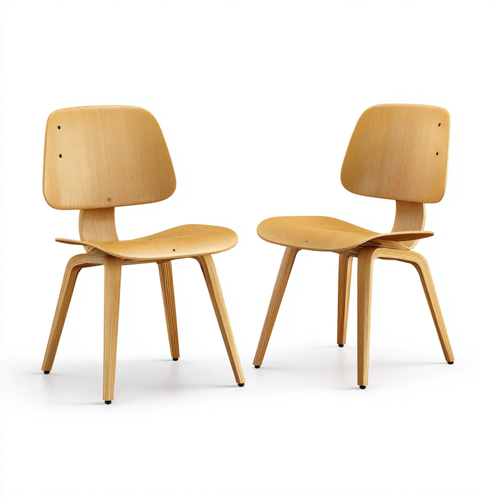 Sedia da pranzo in legno curvato 46×50×80 cm - naturale - design minimalista-Valaostudio
