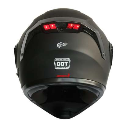 Casco Para Moto Kov Estelar Solid Negro Mate Con Luz Stop Talla M KOV Estelar