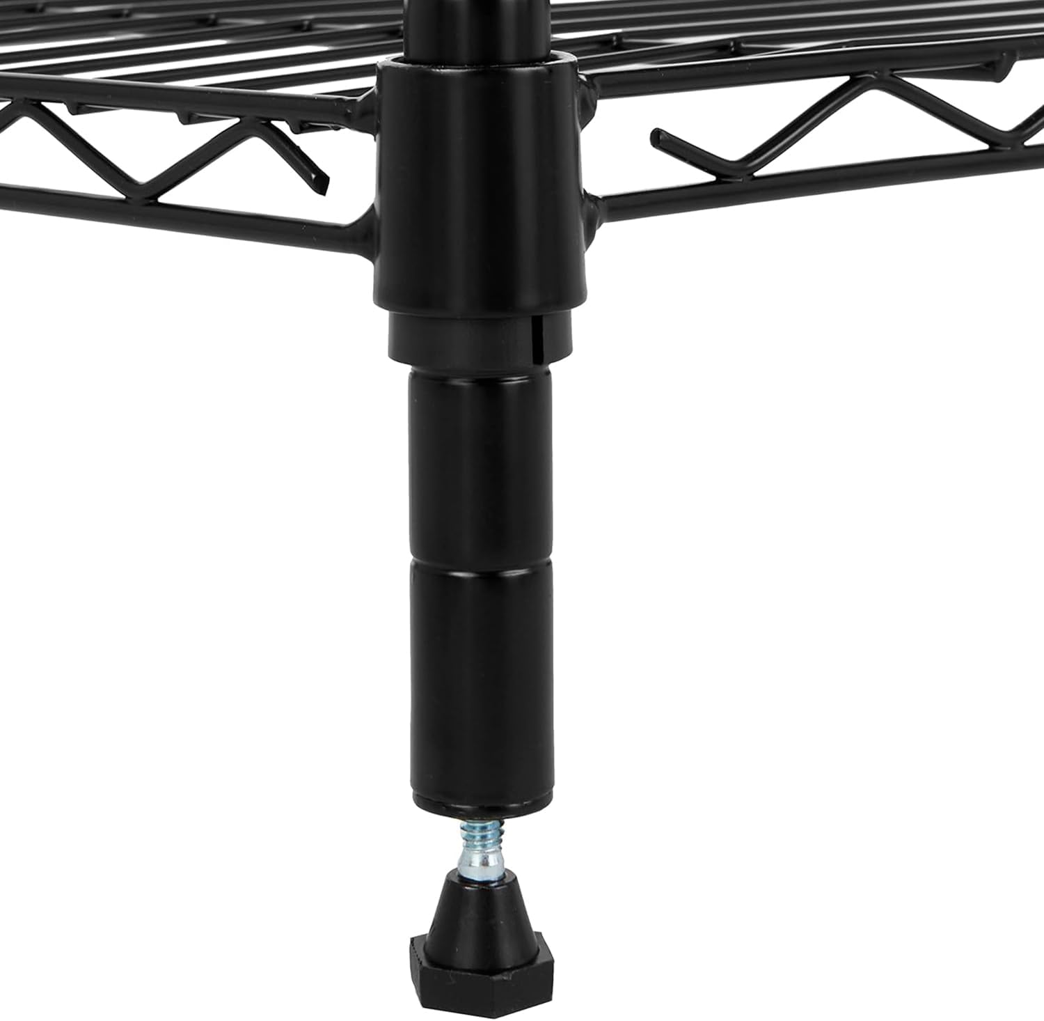 Basics - Estantería de almacenamiento ajustable de alambre de acero resistente de 5 estantes para cocina, garaje, 92 cm de largo x 36 cm de ancho x 183 cm de alto, negro