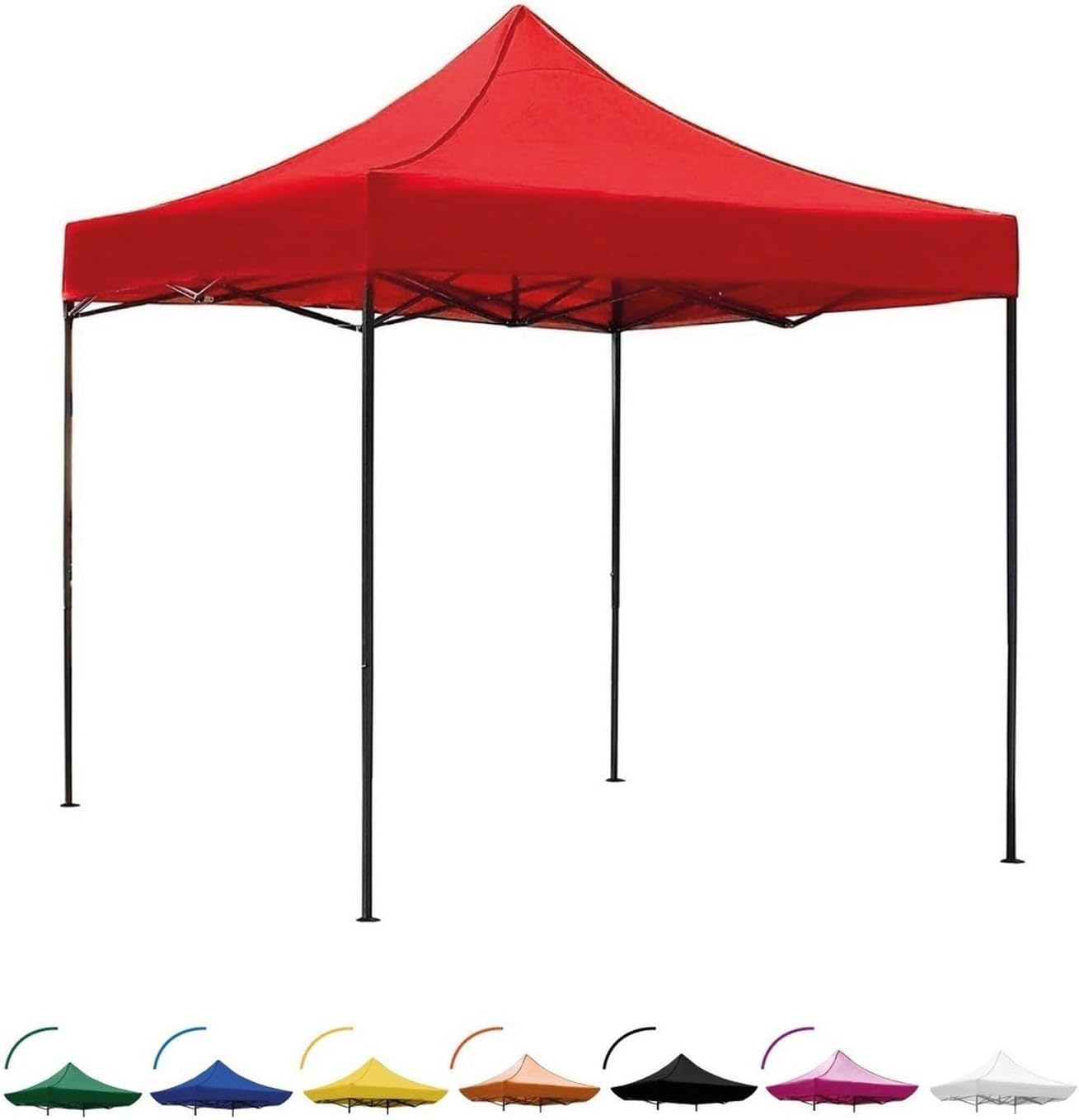 RACK & PACK Carpa 3x3 para Exteriores Lona Jardin Toldo Retractil Estructura de Acero Plegable 3 Ajustes de Altura Impermeabilidad 600D Premium Campismo Facil Armado Fiesta Reunión (Verde)