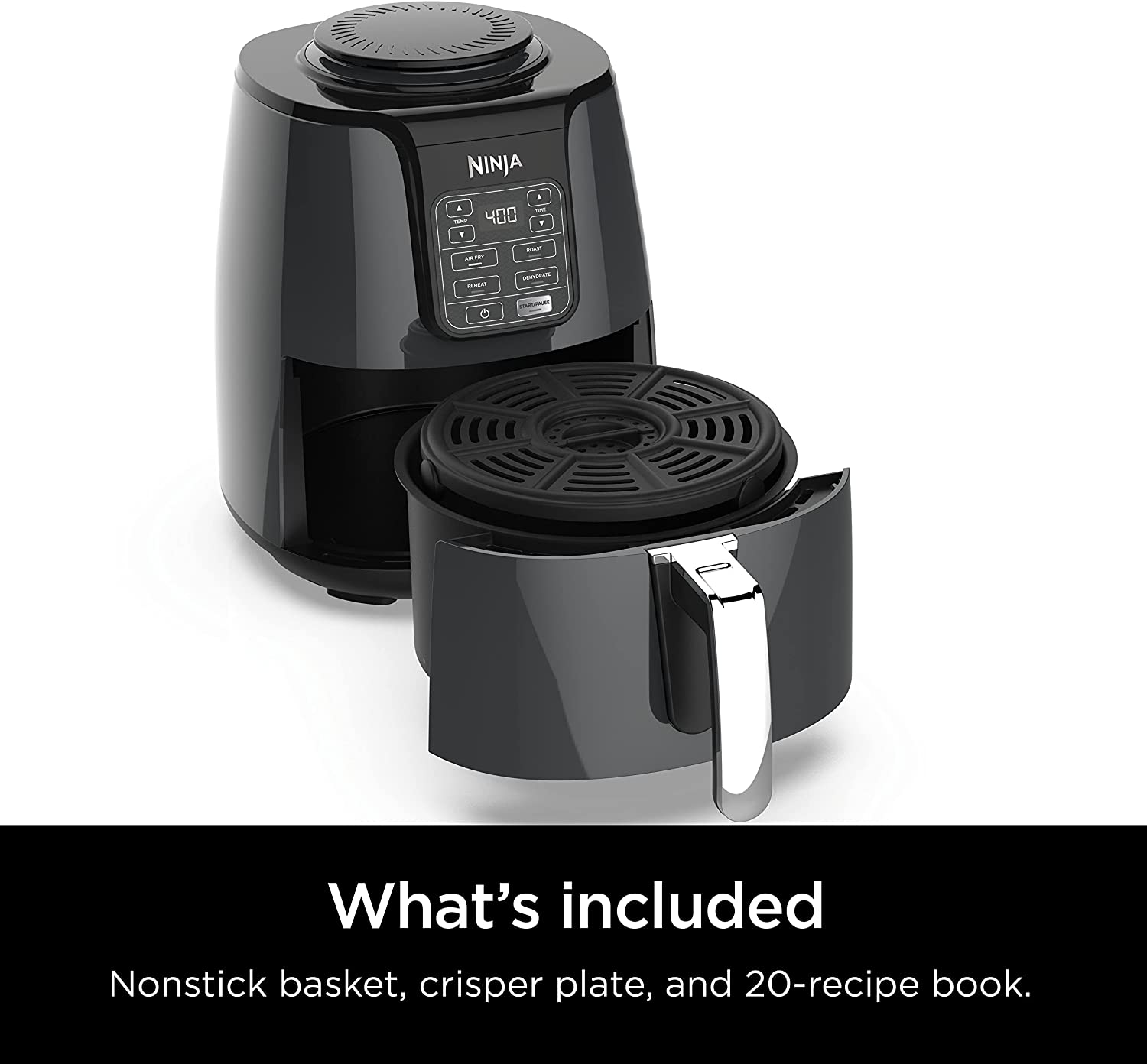 Ninja AF161 Max XL Air Fryer, 5.5 qt, grey