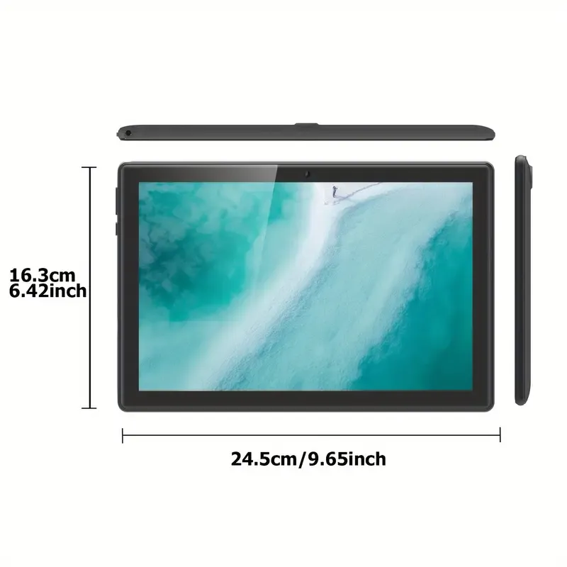 10 Inch 2-in-1 Android Tablet - 4GB RAM, 64GB ROM, 1TB Expand, Android 13, WiFi, Wireless, GMS, with Keyboard, Mouse, Case, and Stylus