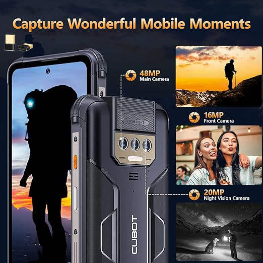 CUBOT Kingkong Power Celular Rugged Dual Sim 256 GB  512 GB Negro 8 GB Ram 10600mah Android 13