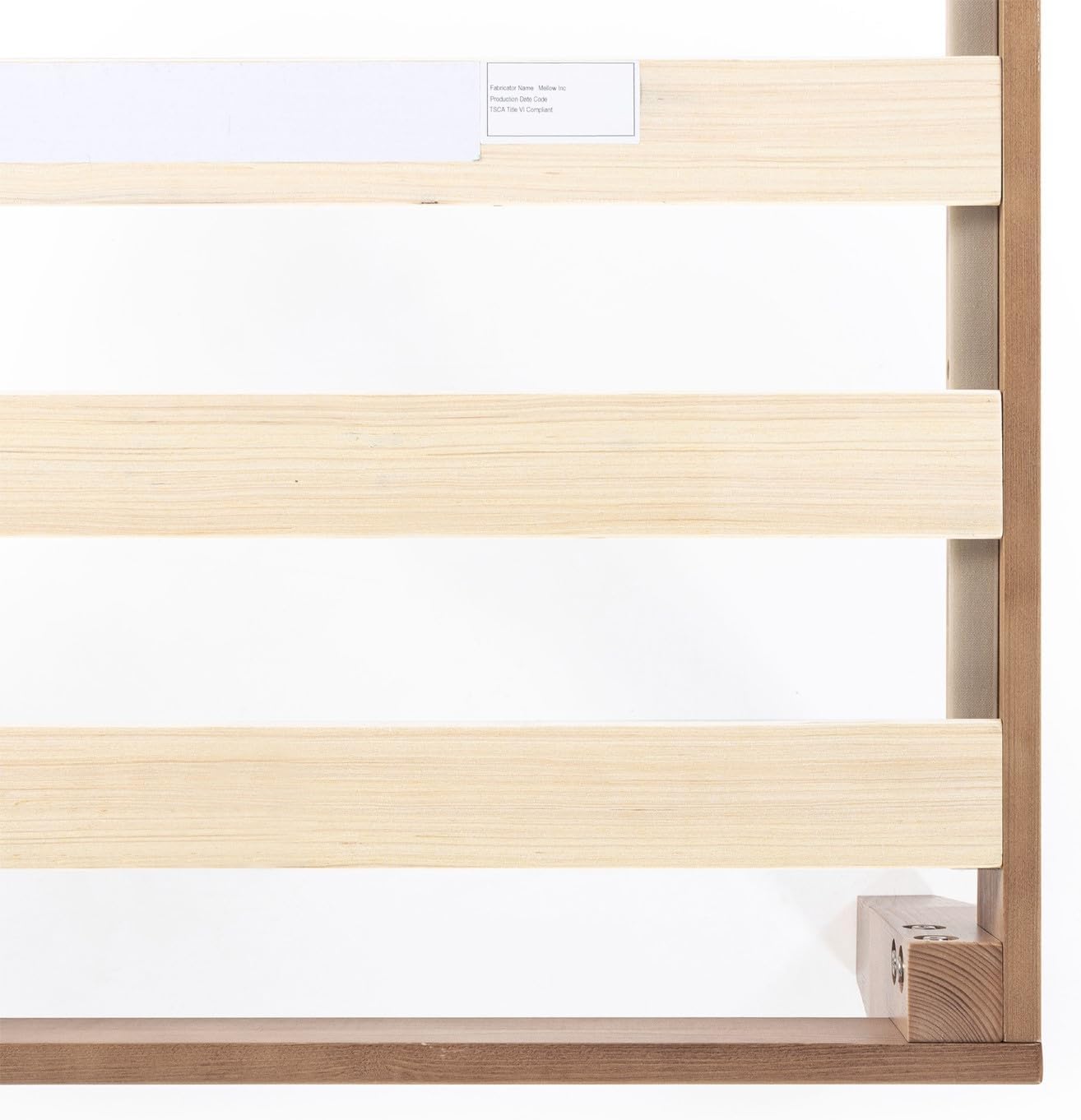 Mellow Naturalista Classic - Cama de Plataforma de Madera Maciza de 12 Pulgadas con Listones de Madera, no Necesita somier, fácil Montaje, Queen, Pino