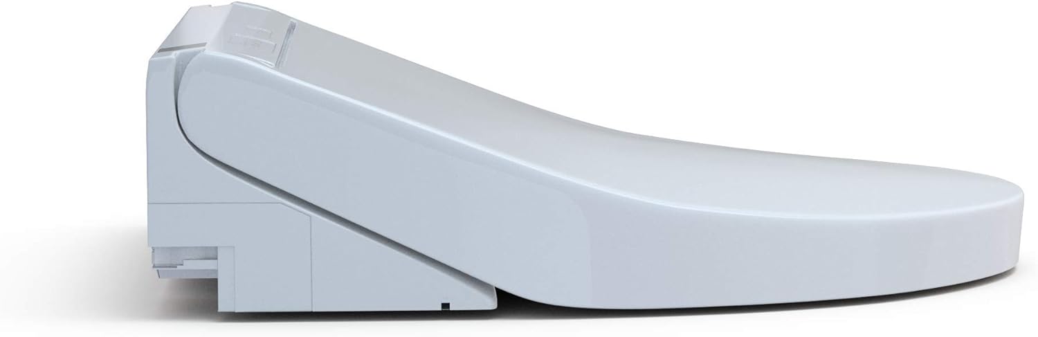 TOTO WASHLET C5 - Asiento de inodoro electrónico para bidé con limpieza PREMIST y EWATER+, alargado, algodón blanco, SW3084#01