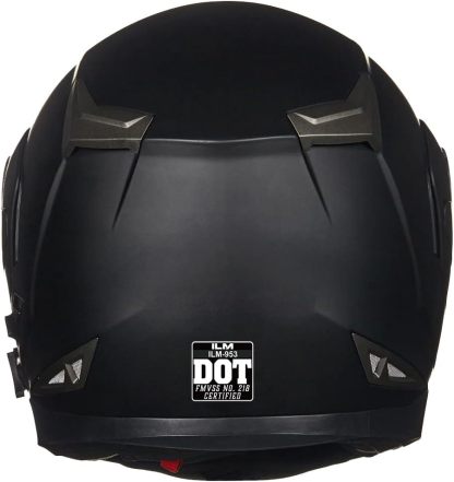 ILM - Casco de Motocicleta Modular Integrado con Bluetooth, con protección Solar para Mp3, Modelo 953/953 Pro.