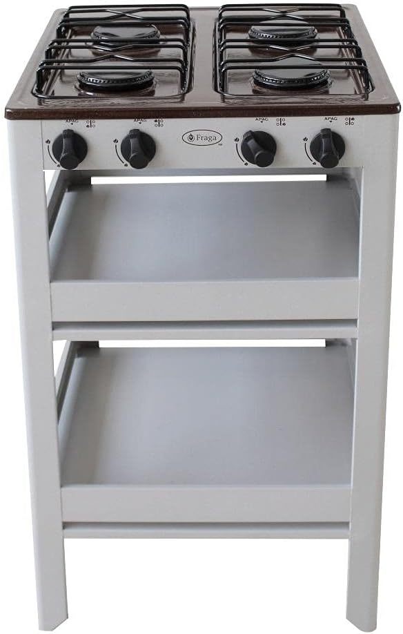Fraga Parrilla de anaquel 4 quemadores P910 porcelanizada Azul