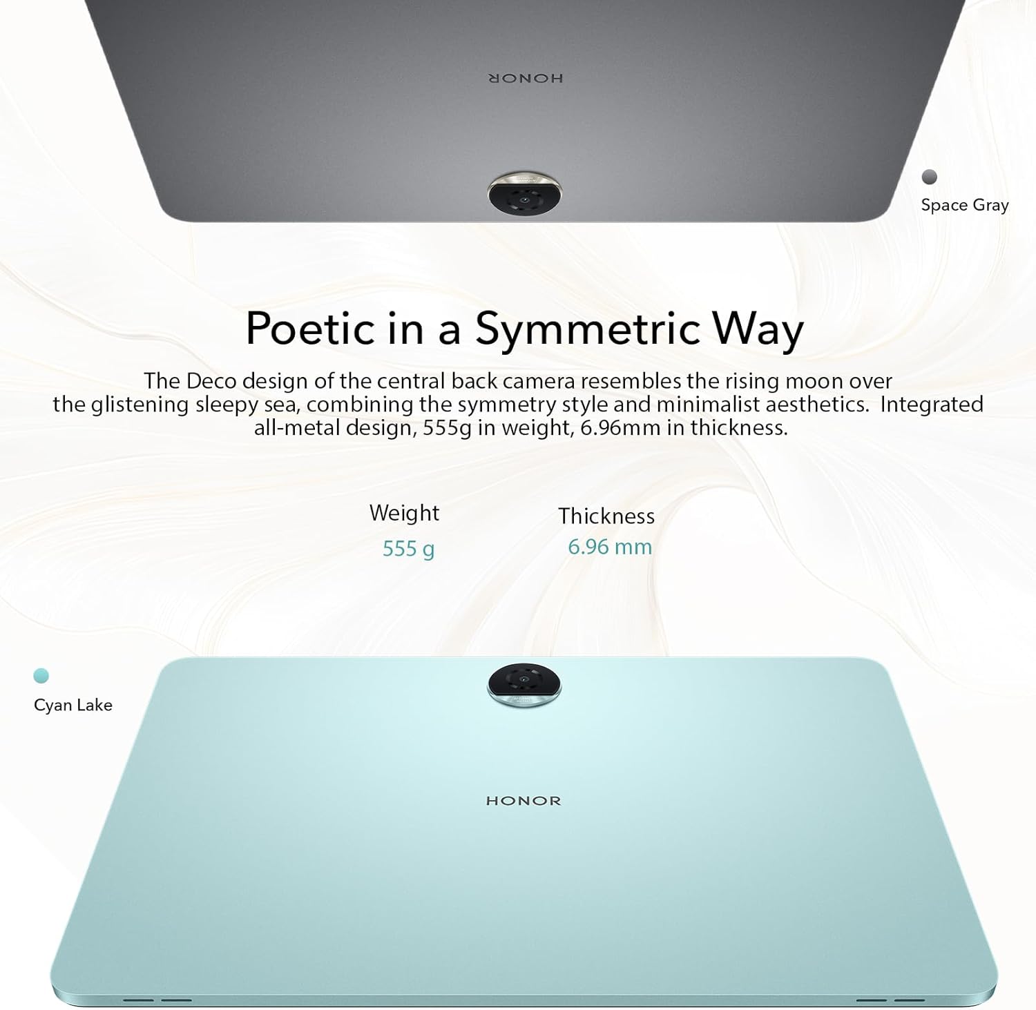 HONOR Pad 9 8GB 256GB Tablet, 12.1 Pulgadas 120Hz 2.5K Fullview Display, Snapdragon 6 Gen 1, 8 Altavoces, Cuerpo de Metal, Android 13, Google Service WiFi Tablet, Verde