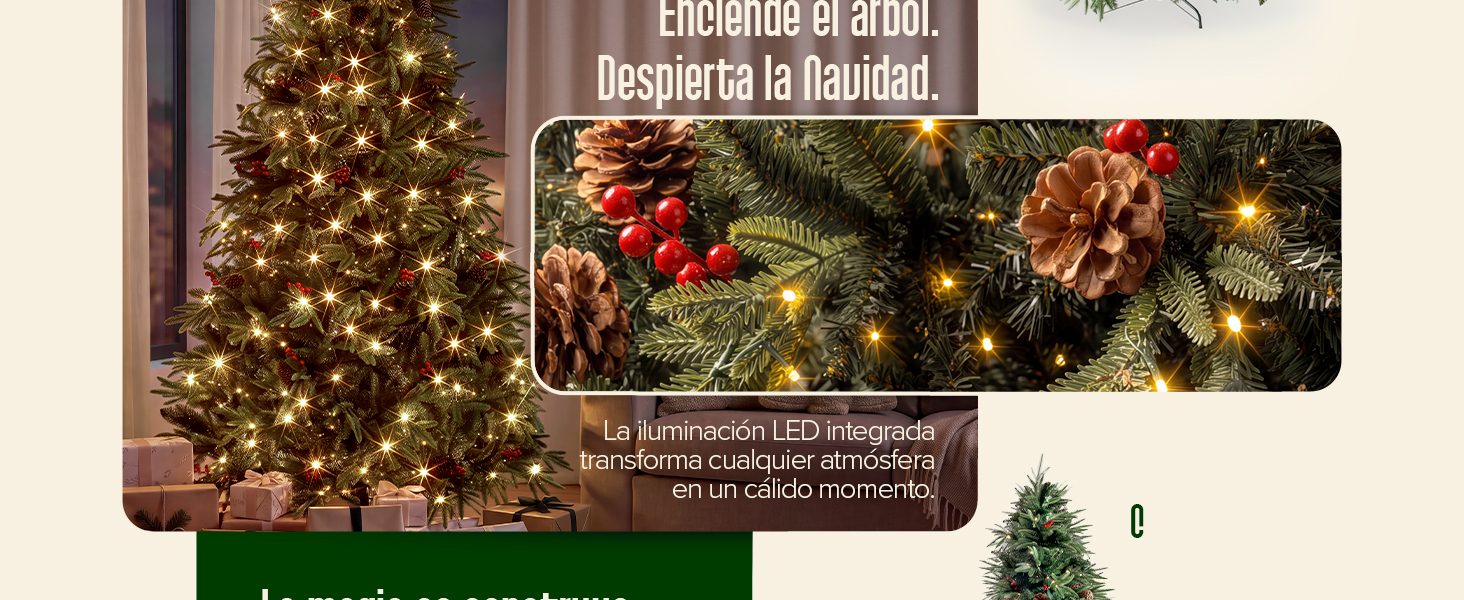 árbol frondoso led