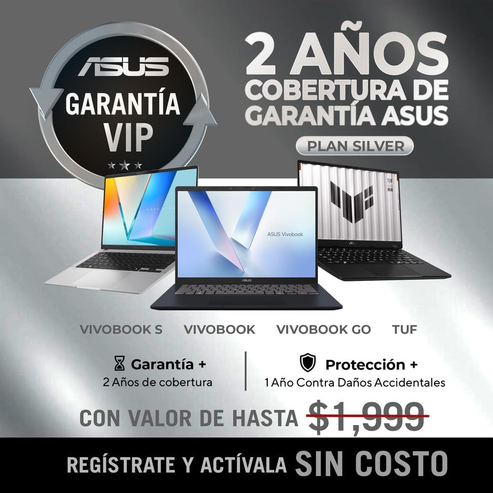 ASUS Vivobook 16 M1605YA Laptop 16" WUXGA AMD Ryzen™ 7 7730U, 16GB/24GB RAM, SSD 512GB/1TB, Windows 11 Home, Computadora Portátil Ligera