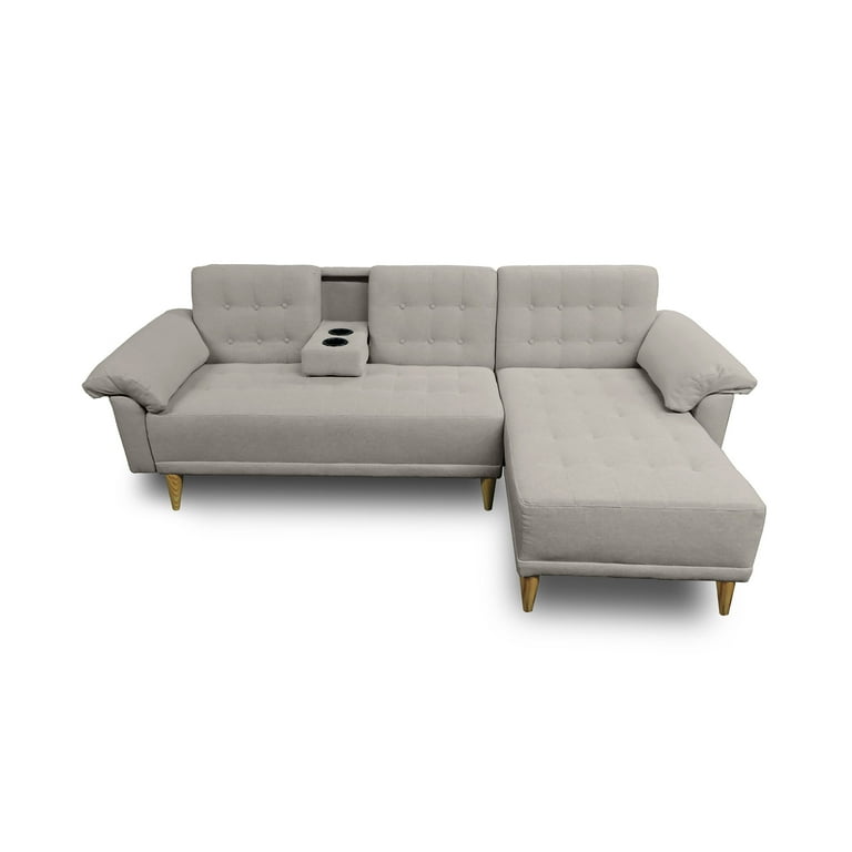 Sala Modular Reversible De Lino Gris ClaroModelo Brunello
