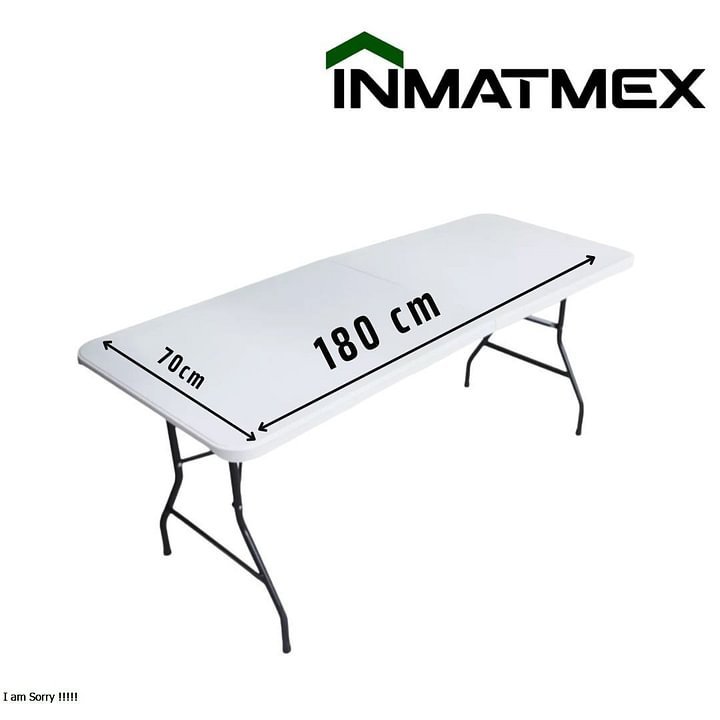 Mesa Plegable Blanca INMATMEX Mesa portafolio