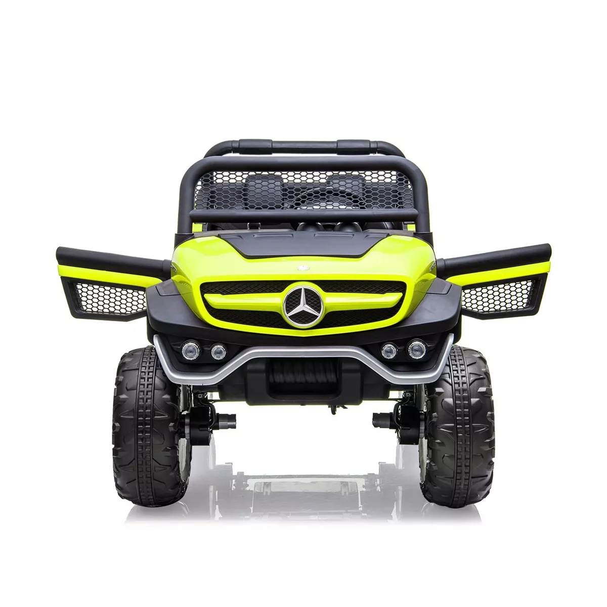 Camión de paseo de 24V para niños, coche eléctrico de 2 plazas con licencia Mercedes Benz para niños pequeños, juguete para montar con Control remoto