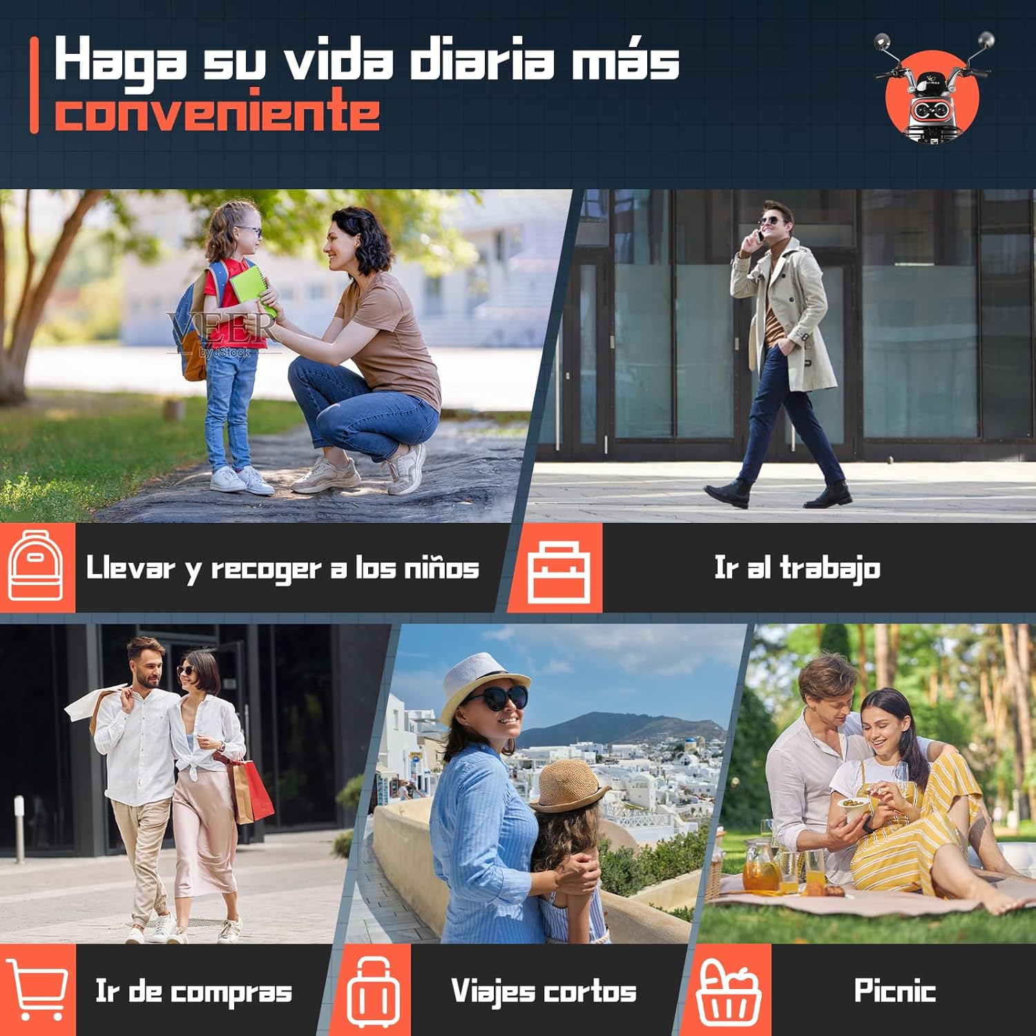 HONEYWHALE KC PRO Bicicleta Electrica para Adultos, Moto Electrica con Alarma, Potencia Motor Hasta 800W, Velocidad Máxima 45KM/H, Autonomía 60KM, Compatible con Desbloqueo NFC