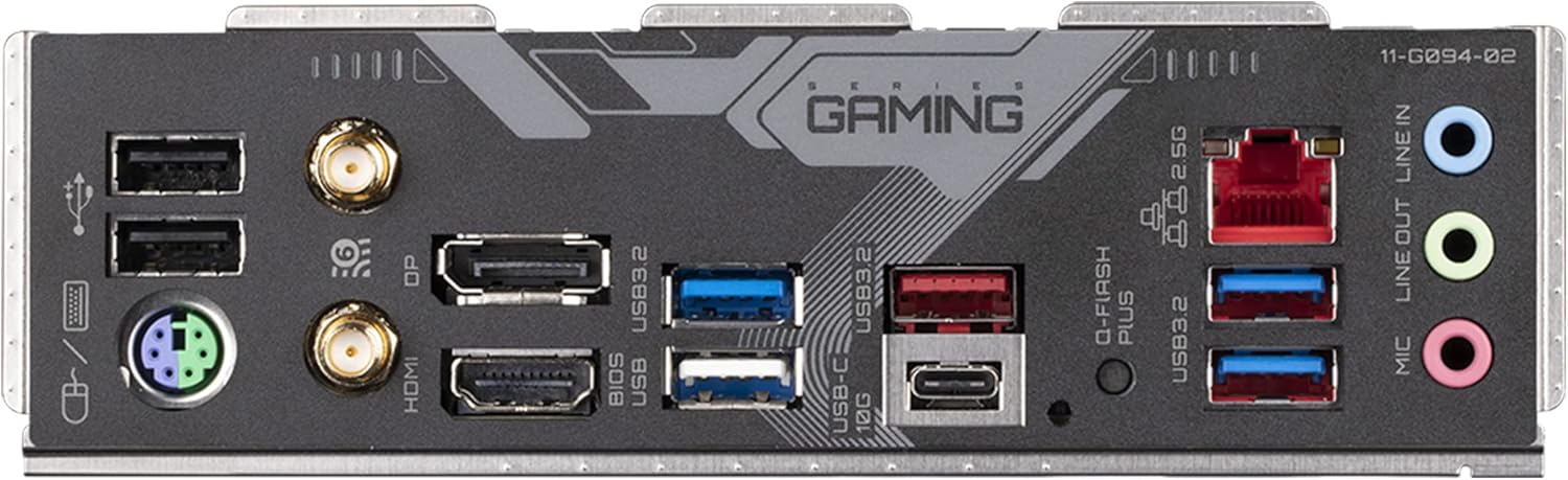GIGABYTE B650 Gaming X AX (AM5/ LGA 1718/ AMD/ B650/ ATX/ 5 años de garantía/DDR5/ PCIe 4.0 M.2/ PCIe 4.0/ USB 3.2 Gen2x2 Type-C/AMD Wi-Fi 6E/ Realtek 2.5GbE LAN/Placa Base)