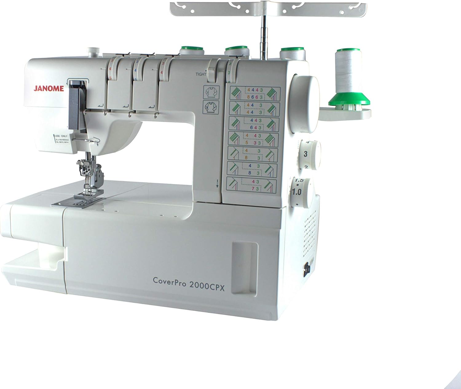 Janome 2000CPX Cover, Blanco