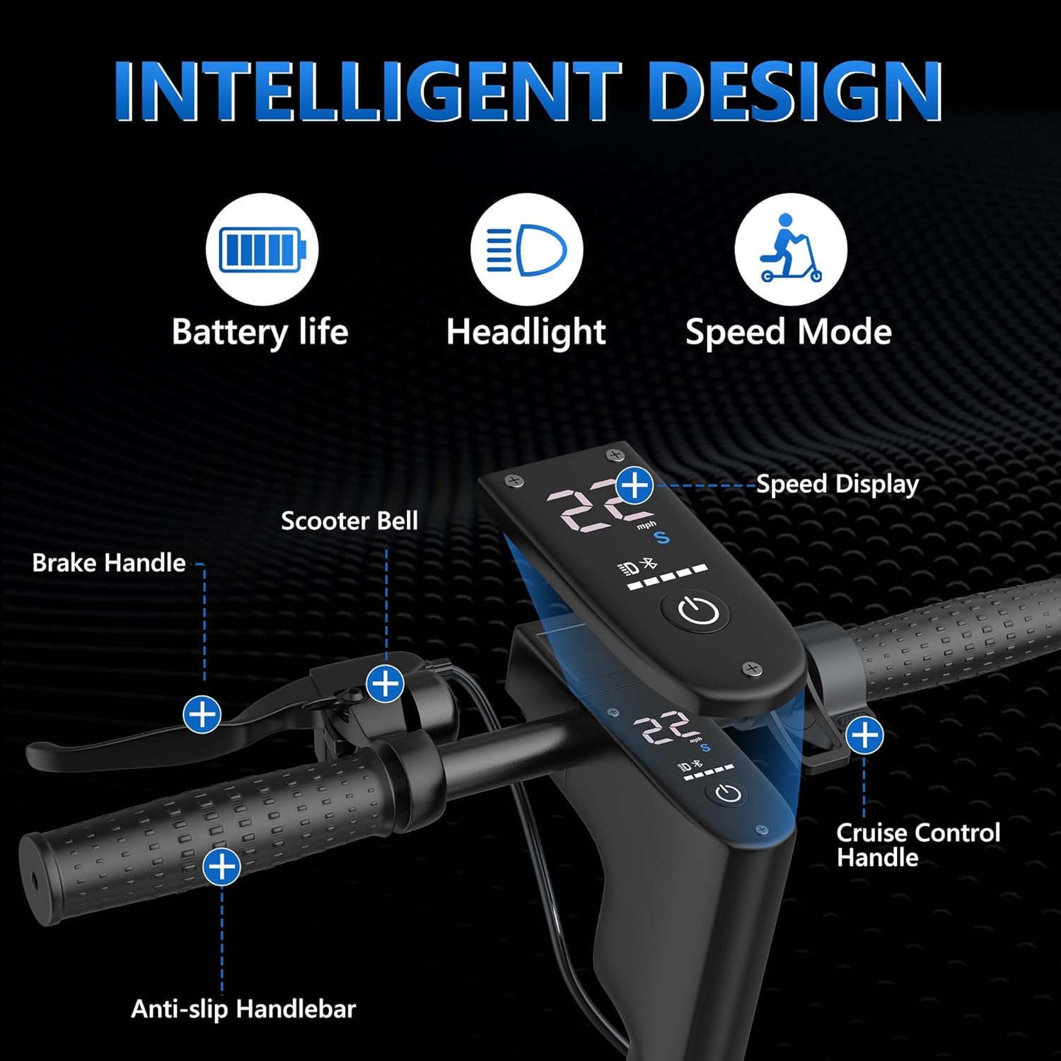 Patinete eléctrico para adultos, neumáticos de 8,5/10/14 pulgadas, velocidad de 19/22 mph, motor de 350W/500W, autonomía de 21-28 millas, patinete eléctrico plegable con doble suspensión.