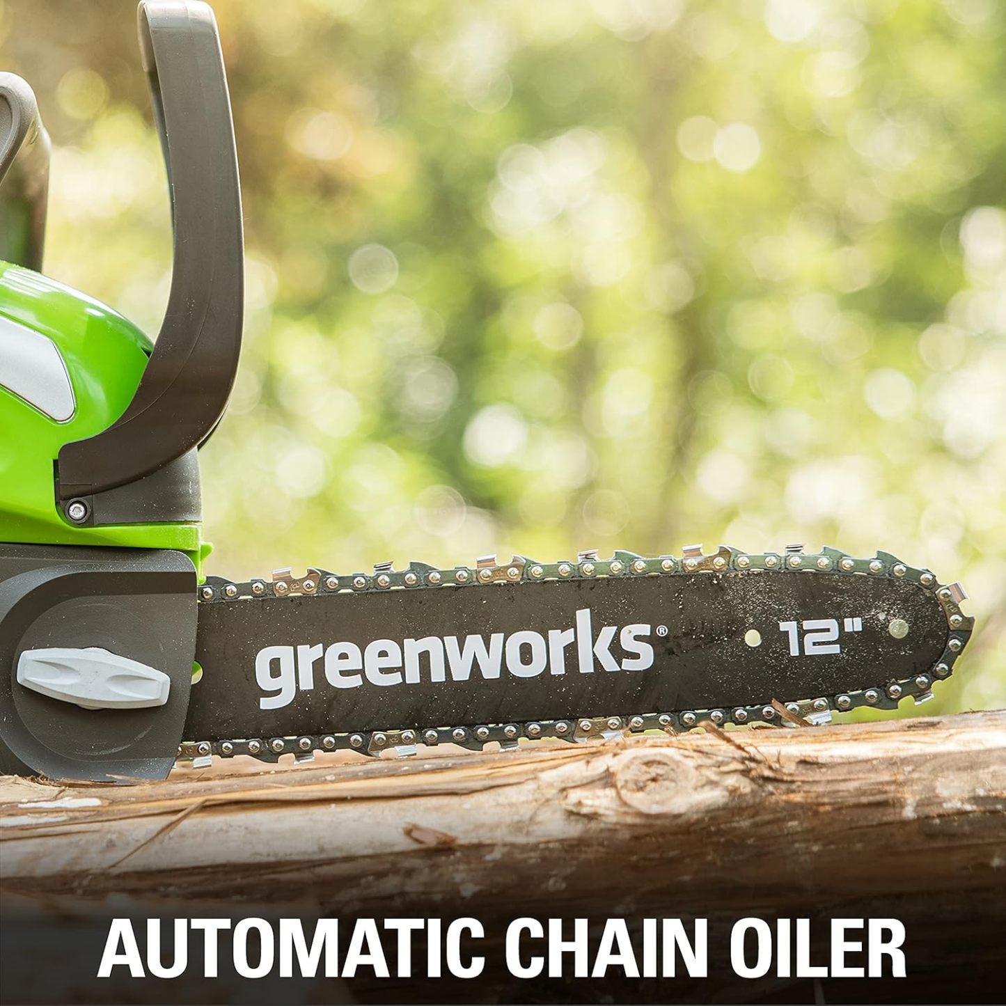 GreenWorks 20262 G-MAX 40V 12-Inch Cordless Chainsaw, 2AH Battery and a Charger Included